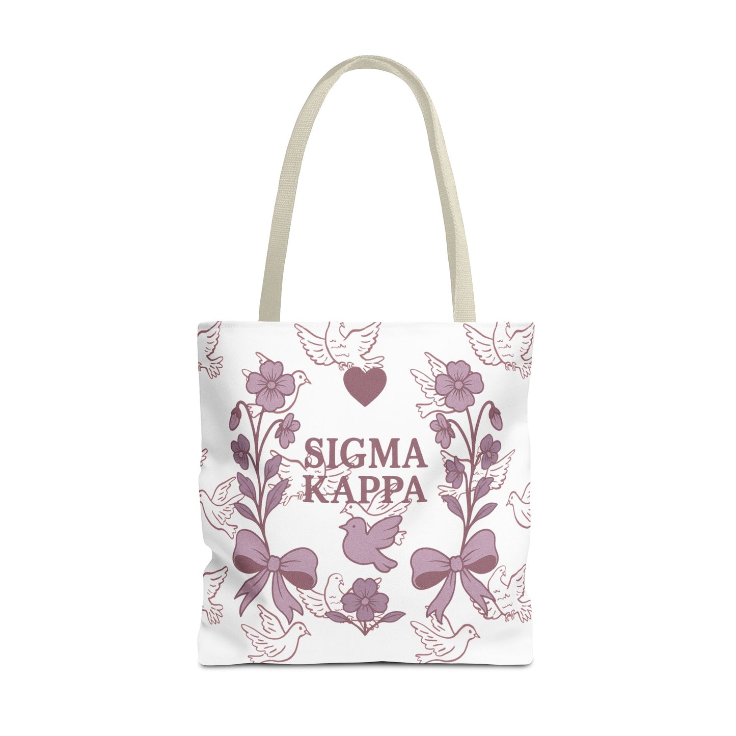 Sigma Kappa Floral Tote Bag | Sorority Gift, Eco-Friendly Carry-All, College Accessory, Stylish Shopping Bag, Chic Beach Tote