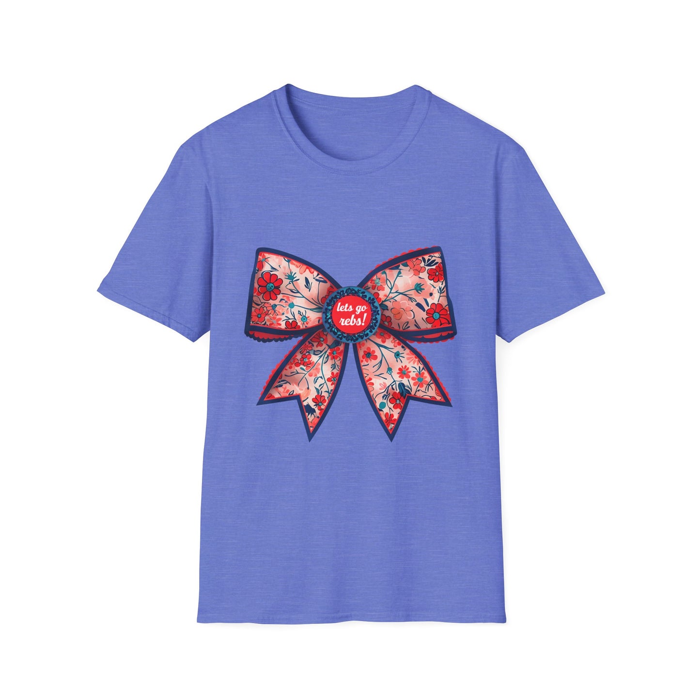 Go rebs coquette bow, Floral Bow T-Shirt | Gift for Her, Casual Wear, Birthday Party, Spring Fashion, Cute Graphic Tee