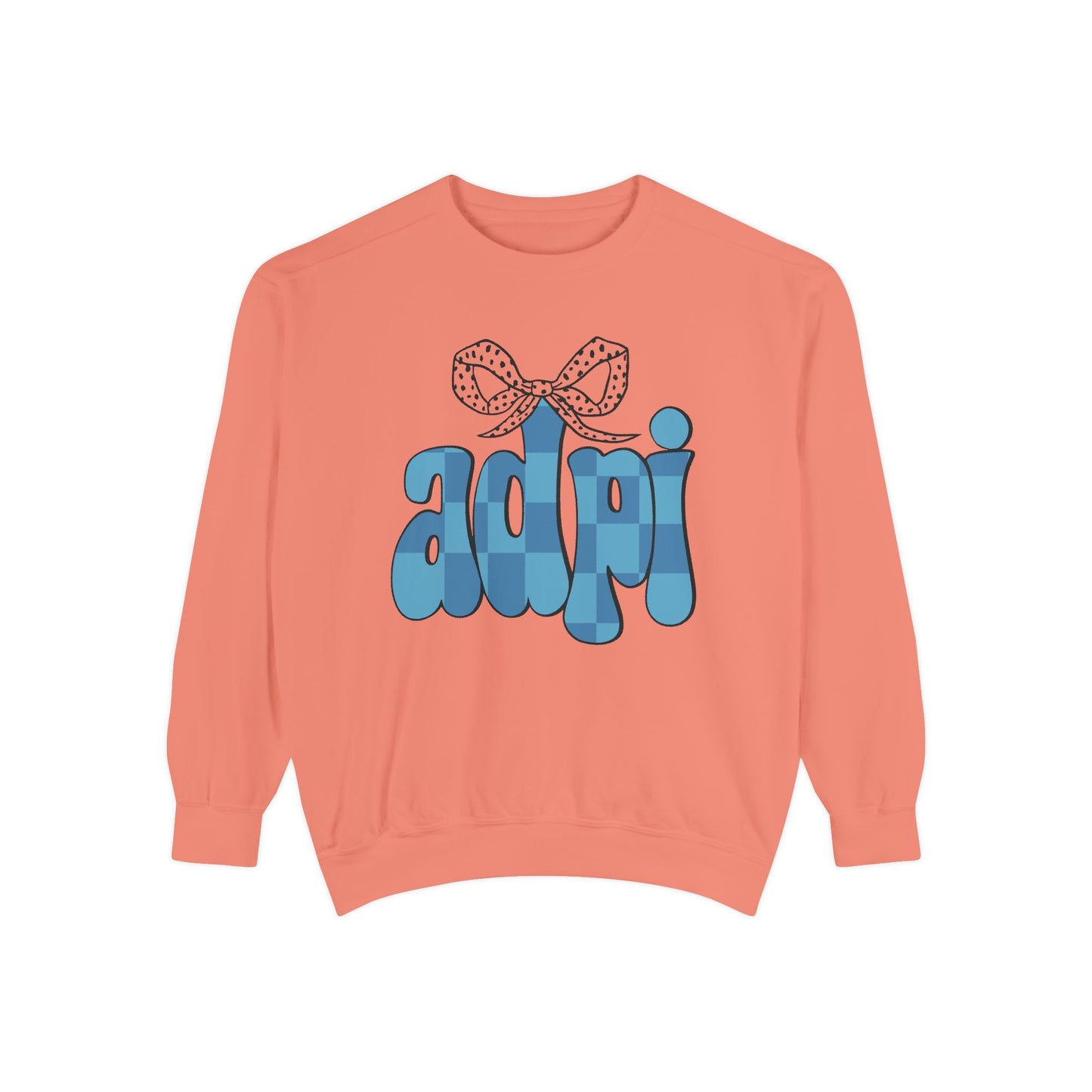 ADeltaPI Bow Design Unisex Sweatshirt - Cozy Casual Wear, comfort colors