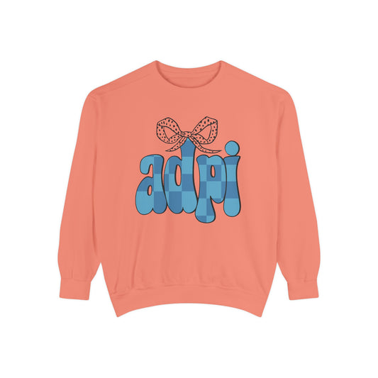 ADeltaPI Bow Design Unisex Sweatshirt - Cozy Casual Wear, comfort colors