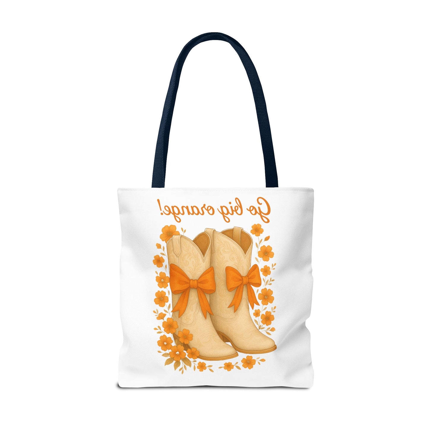 Tennessee Game Day, Floral Tote Bag, Coquette Bow Boot Design, Go Vols, Knoxville Tennessee, Alumni Gift, Rocky Top, Graduation Gift