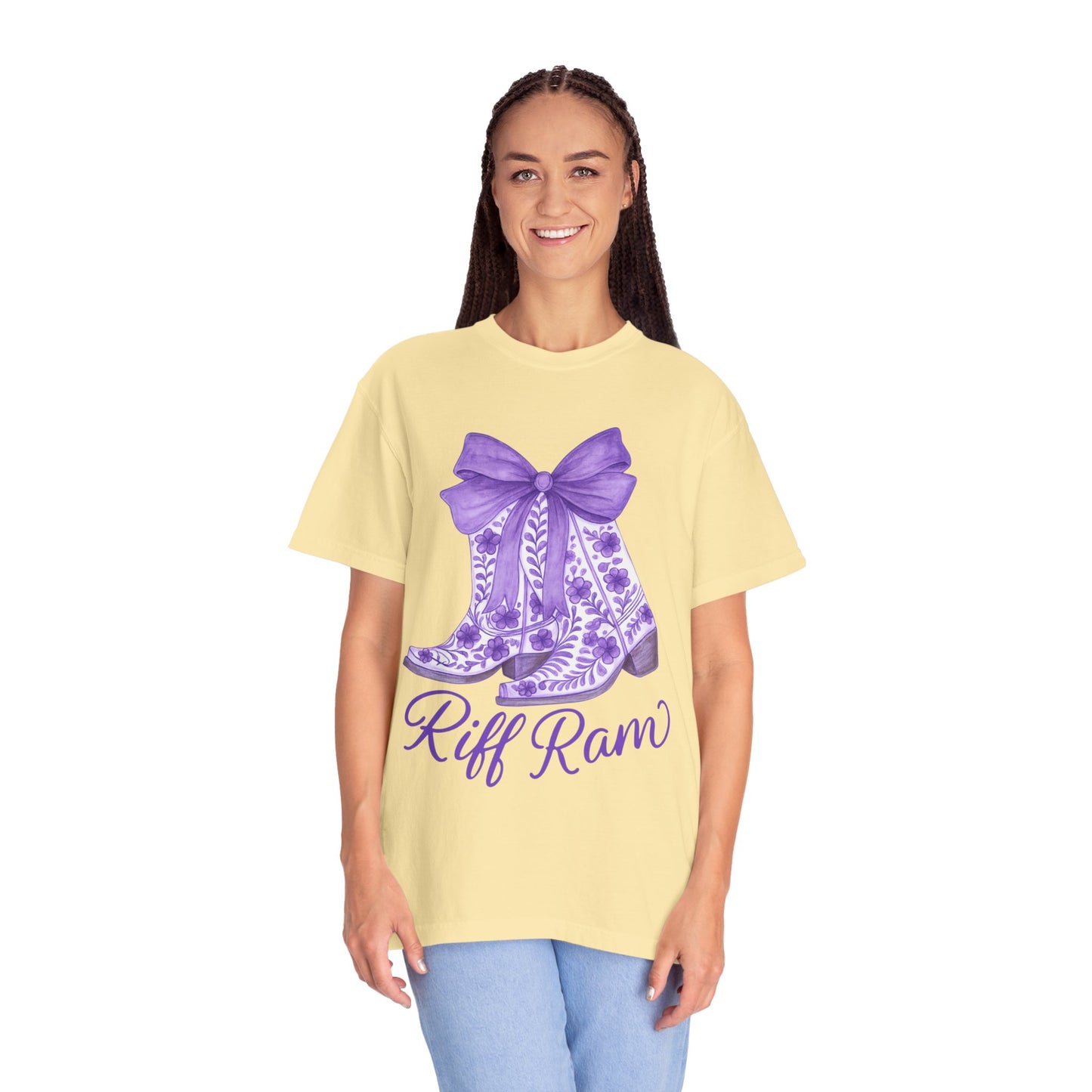 Purple Cowboy Boots T-Shirt | Western Style Tee, Festival Wear, Country Music Shirt, Gift for Horse Lovers, Casual Chic