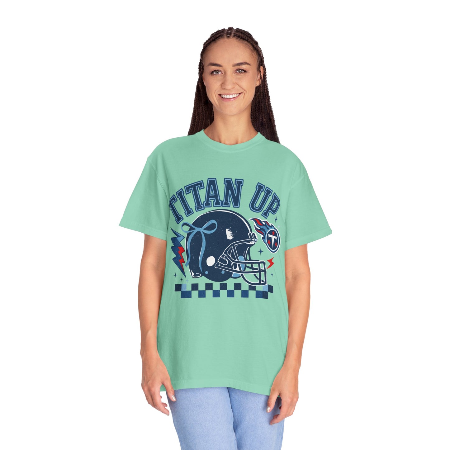 titan up tennessee Unisex Football Tee, Titan Up Shirt for Game Day, Casual Sportswear, Tailgating Apparel, Gift for Fans, Team Spirit Top