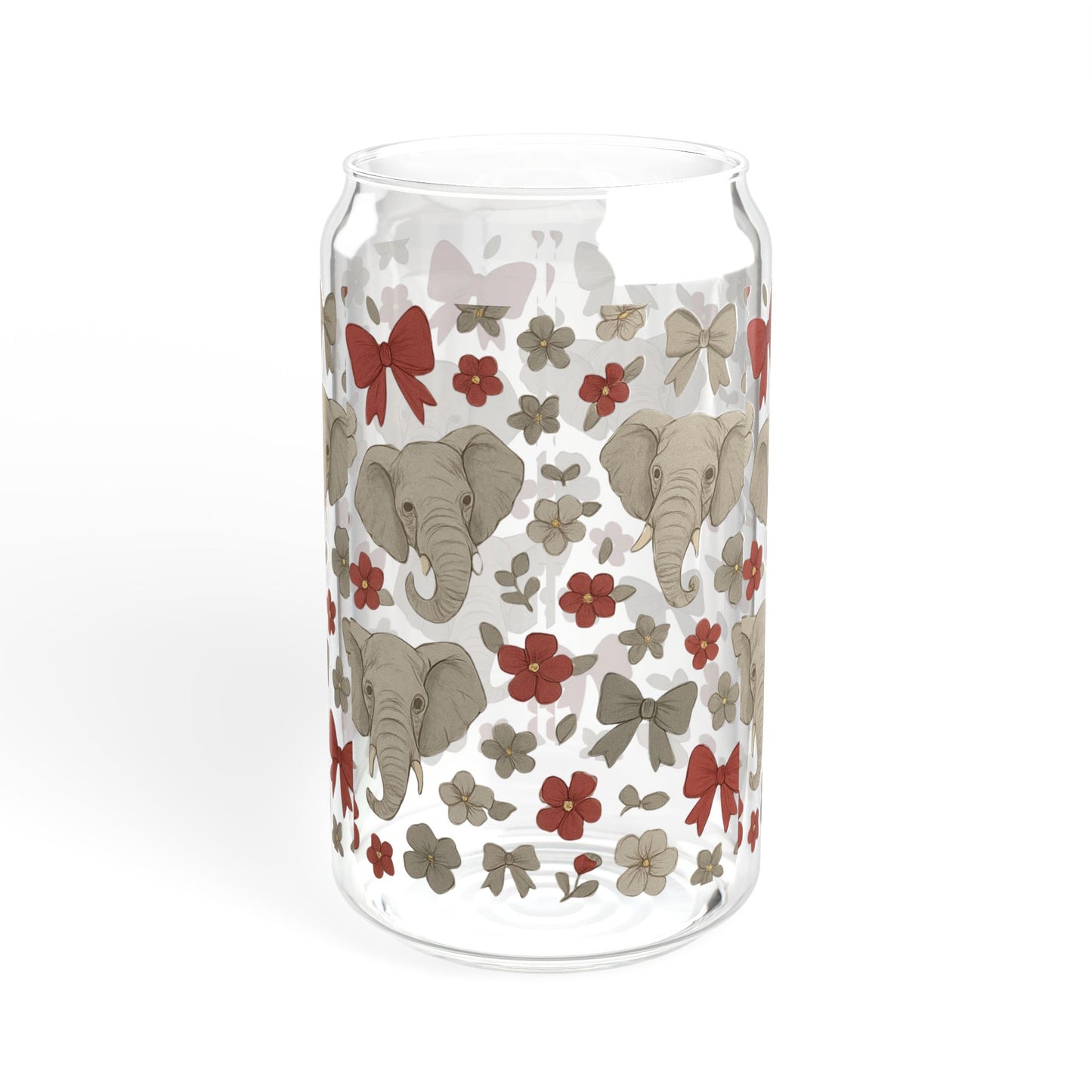 UA Crimson Tide Sipper Glass, 16oz, Alabama Game Day, Rtr, Graduation Gift, College Student Gift, Alabama Alumni, Bama fan gift