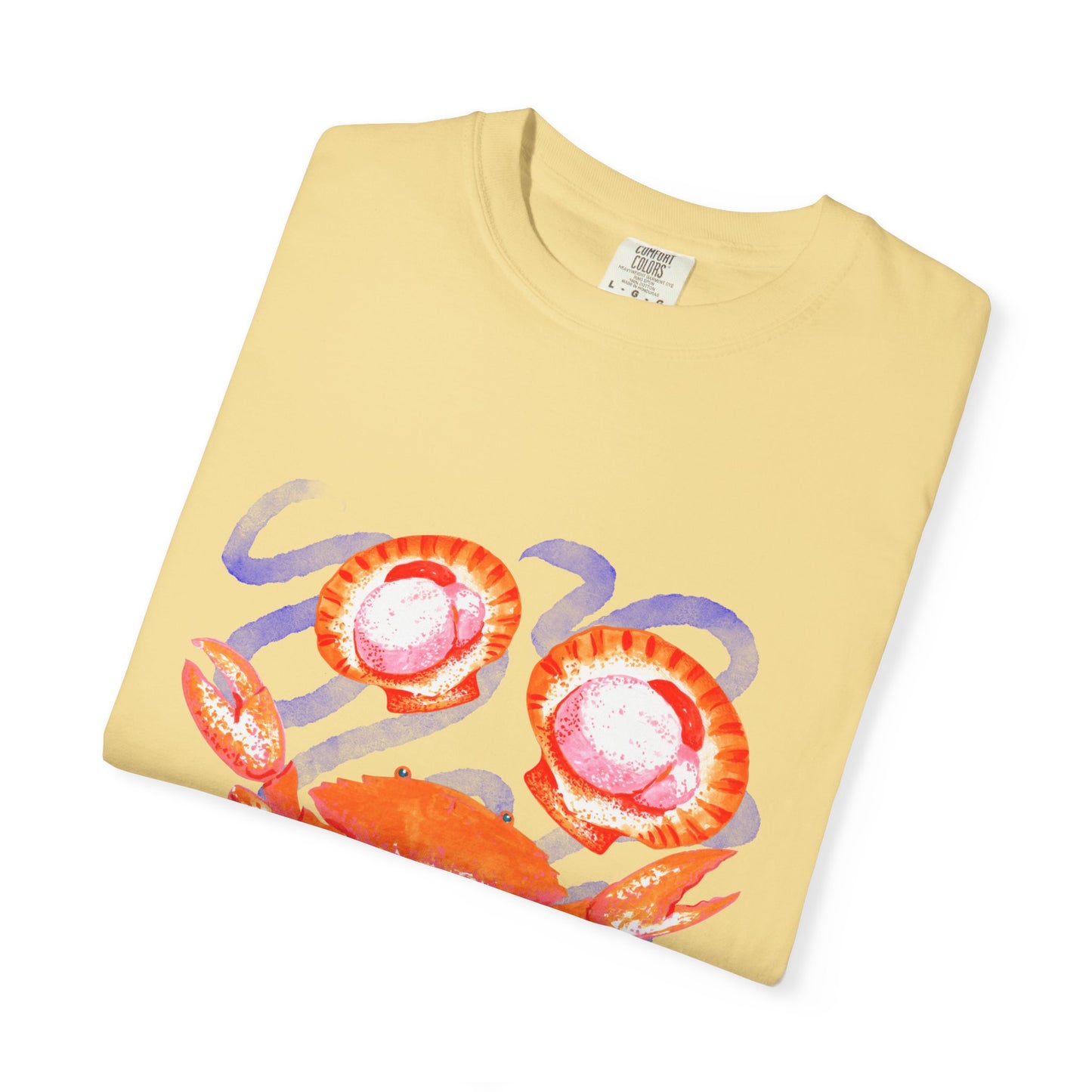 Retro Seafood Graphic T-Shirt - Fresh Catch Comfort Colors Tee