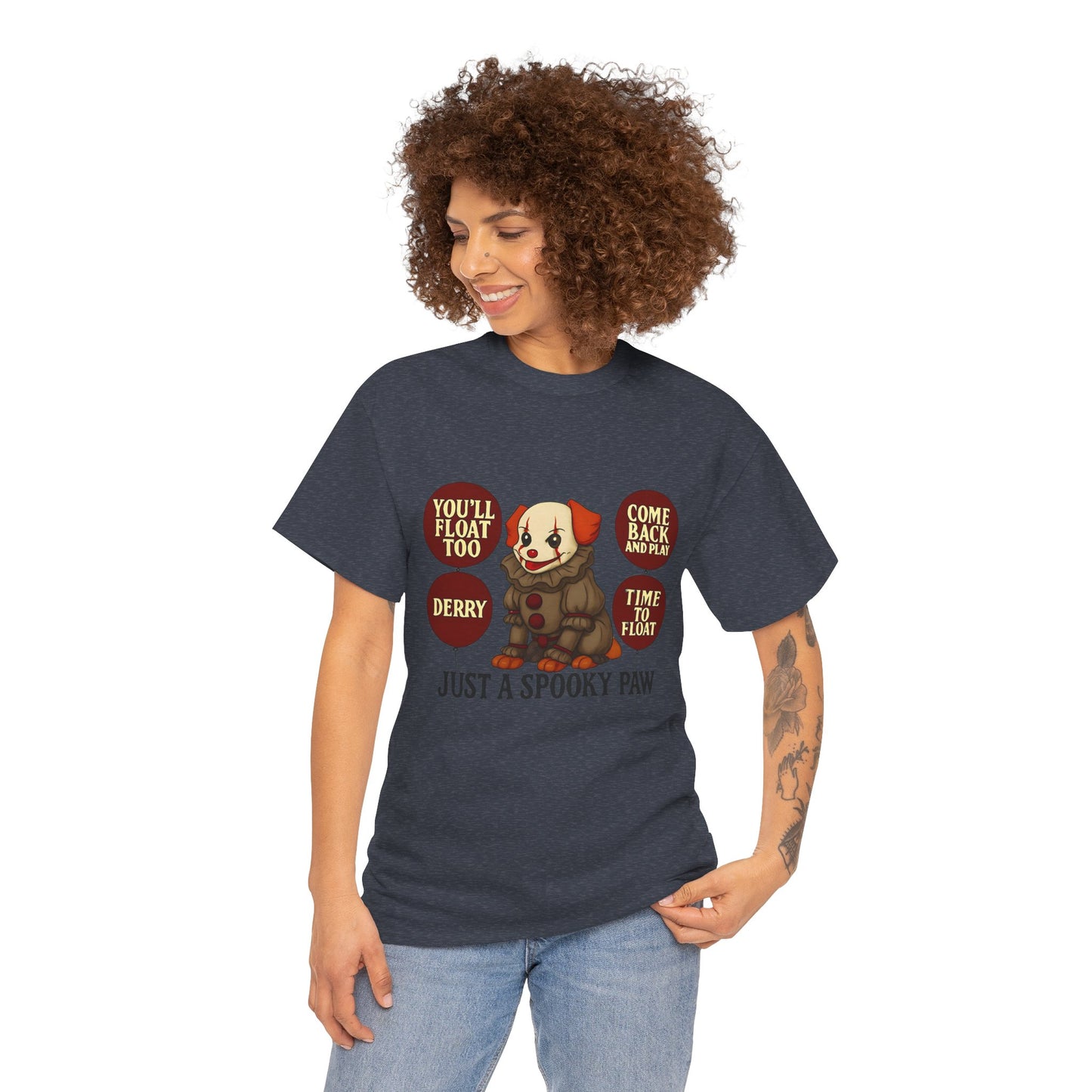 Spooky Dog Tee Clown Pup Pennywise