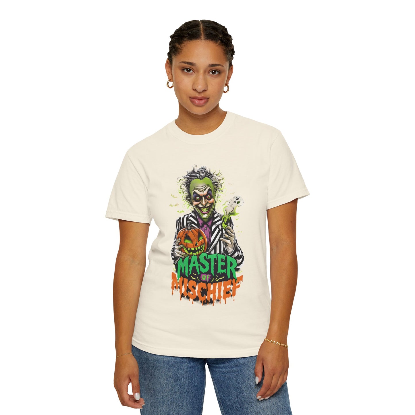 Master of Mischief Unisex T-Shirt, Halloween Party Shirt, Costume Tee, Spooky Gift, Fall Apparel, Graphic Tee