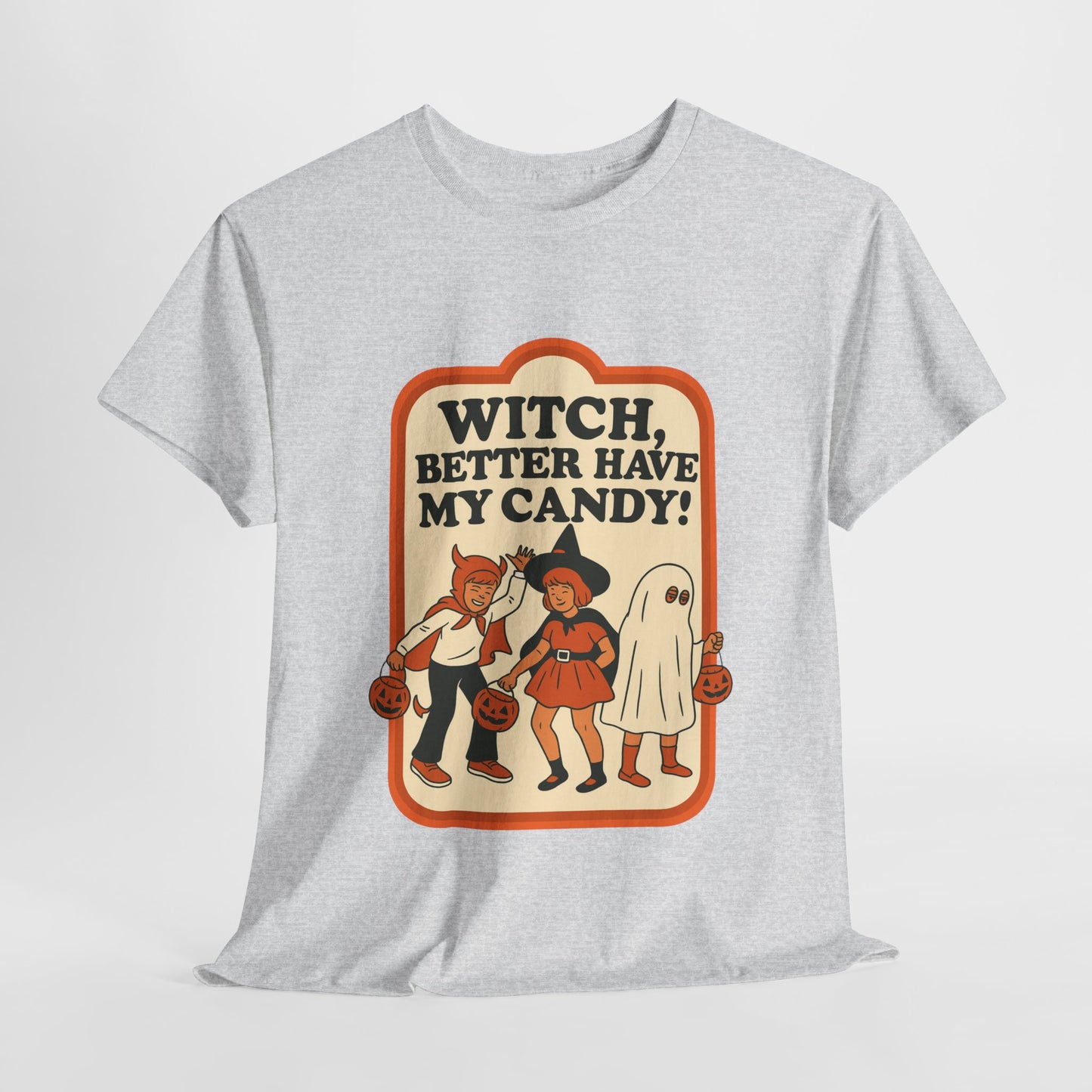 Halloween Witch Candy Tee - Unisex Cotton Shirt