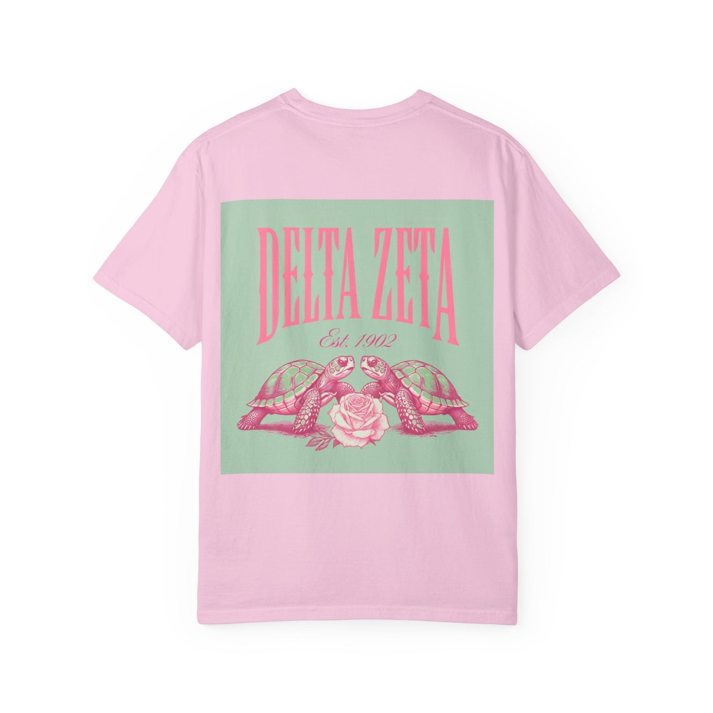 Delta Zeta Unisex T-Shirt, Sorority Shirt, Garment-Dyed Tee, Cute College Top, Sisterhood Apparel, Gift for Sorority Sisters