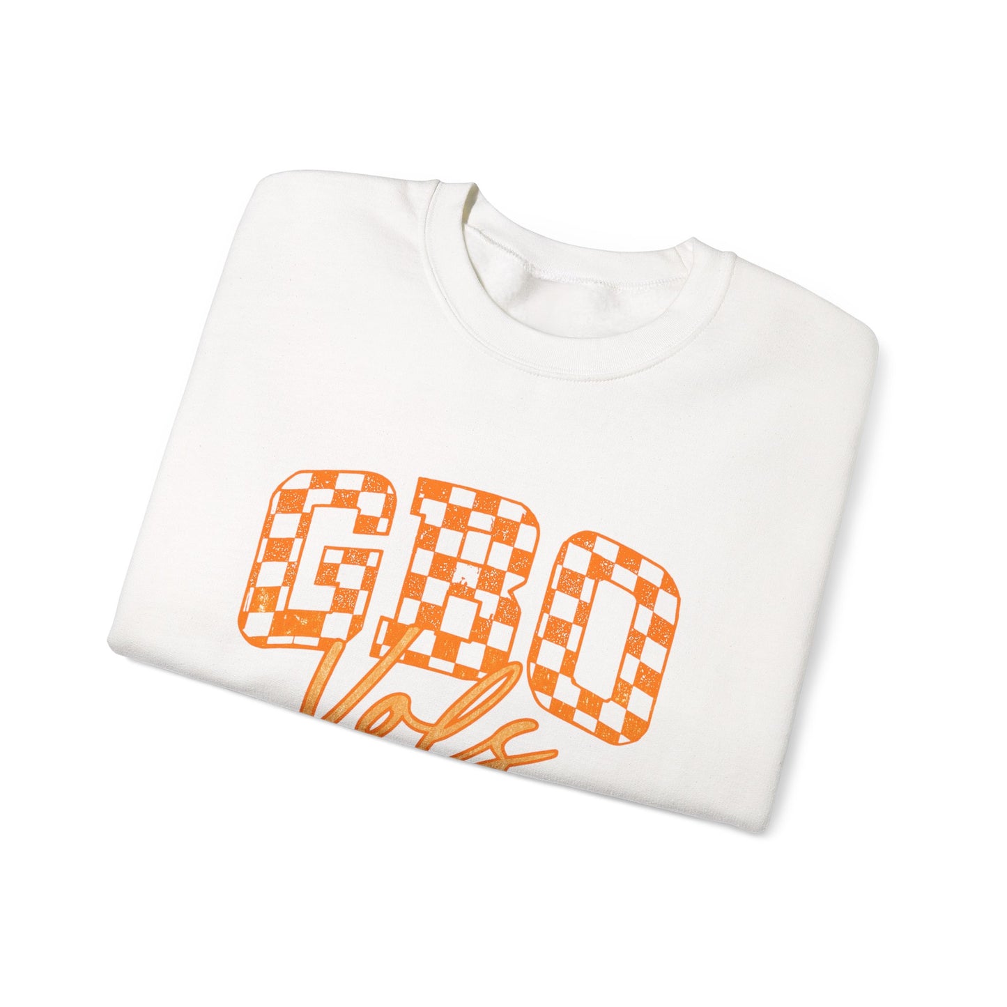Cozy Chequered Graphic Sweatshirt for GBO Fans, Perfect for Game Days, Casual Outings, and Holidays
