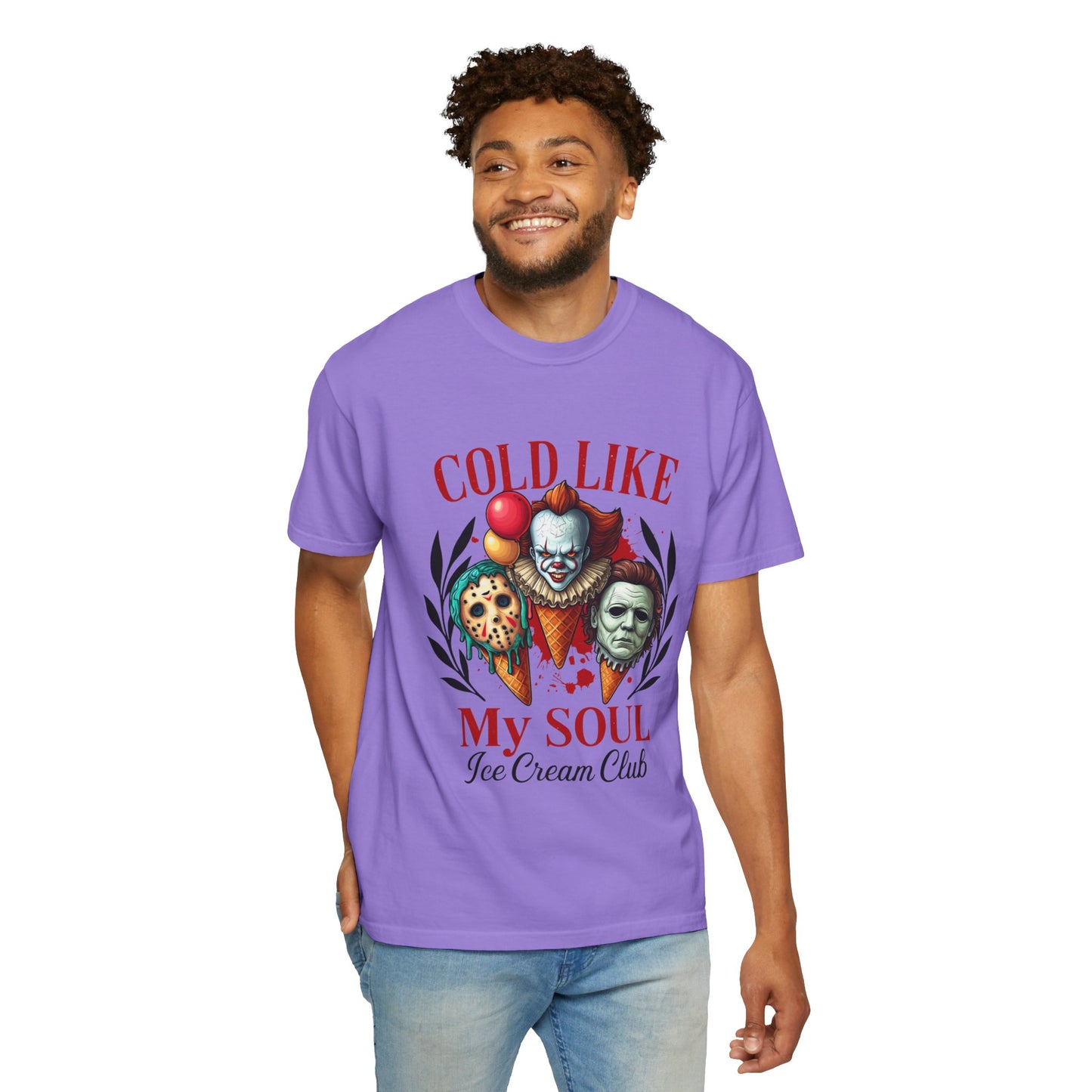 Chilling Soul T-Shirt, Vintage Horror Tee, Unisex Graphic Shirt, Ice Cream Lovers Gift, Fun Movie Merch