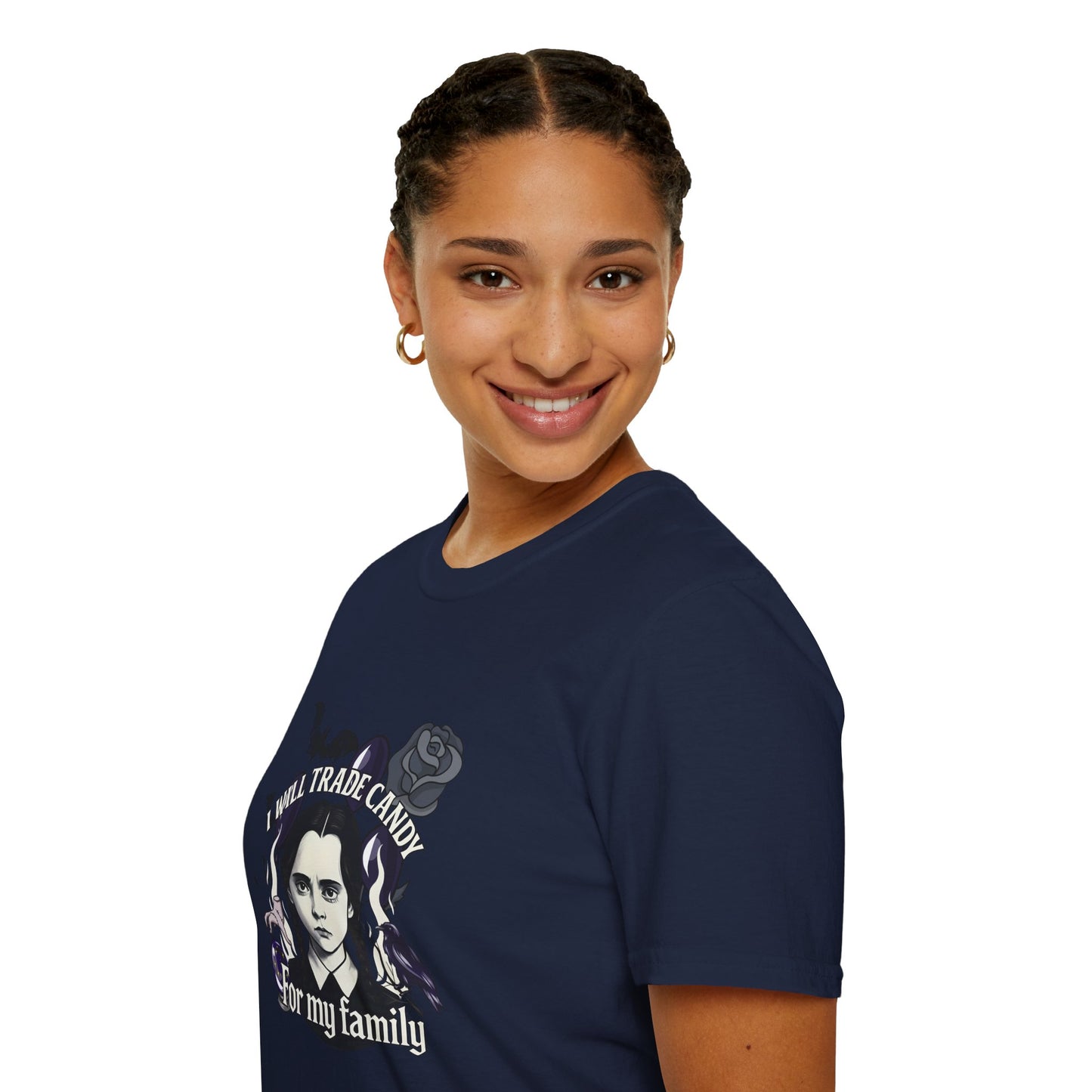 Gothic Family Tribute Unisex Tee - Halloween Dark Aesthetic Apparel
