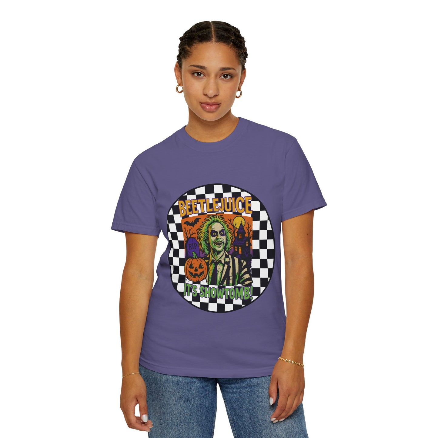 Beetlejuice Unisex T-shirt, Spooky Graphic Tee, Halloween Costume Shirt, Movie Fan Apparel, Eerie Clothing Gift