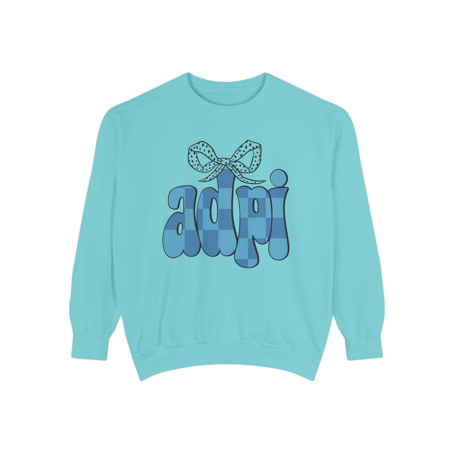 ADeltaPI Bow Design Unisex Sweatshirt - Cozy Casual Wear, comfort colors