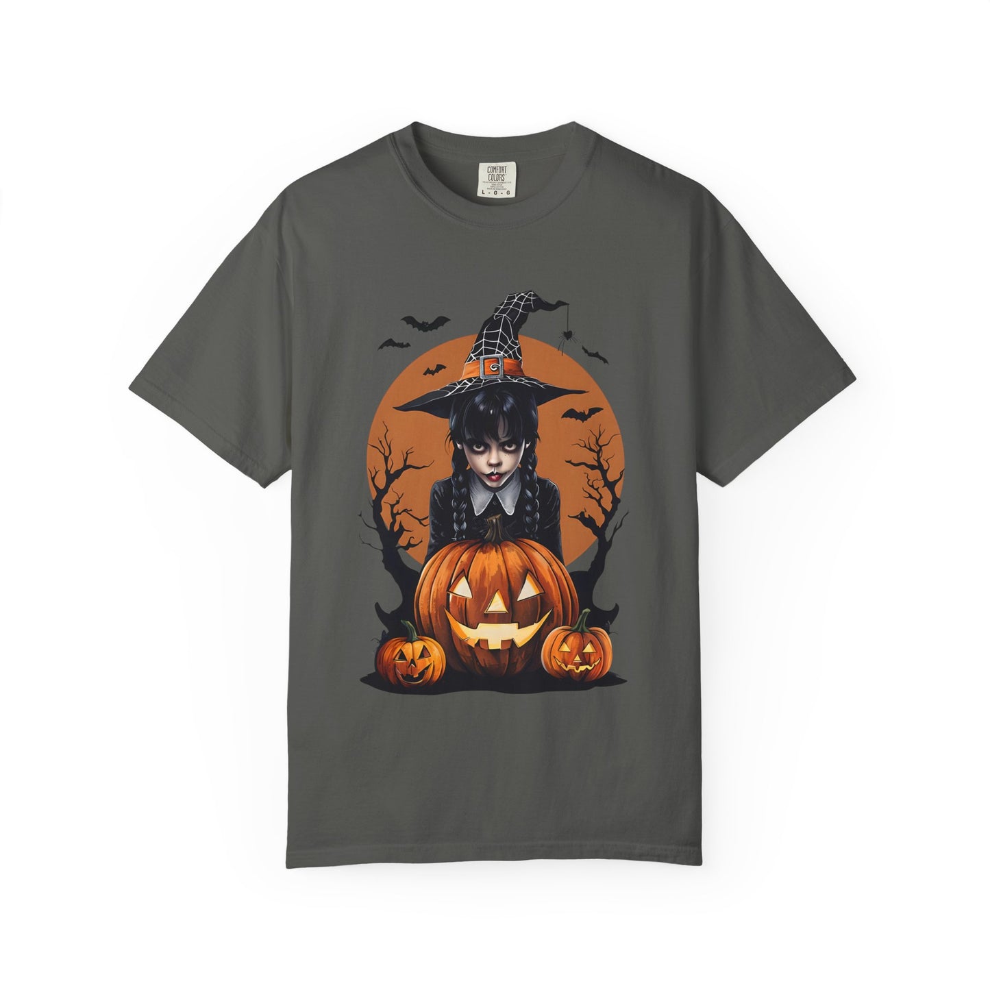 Halloween Witch Graphic Tee, Spooky Unisex T-Shirt, Pumpkin Halloween Costume, Fall Festive Apparel, Witchy Shirt for October
