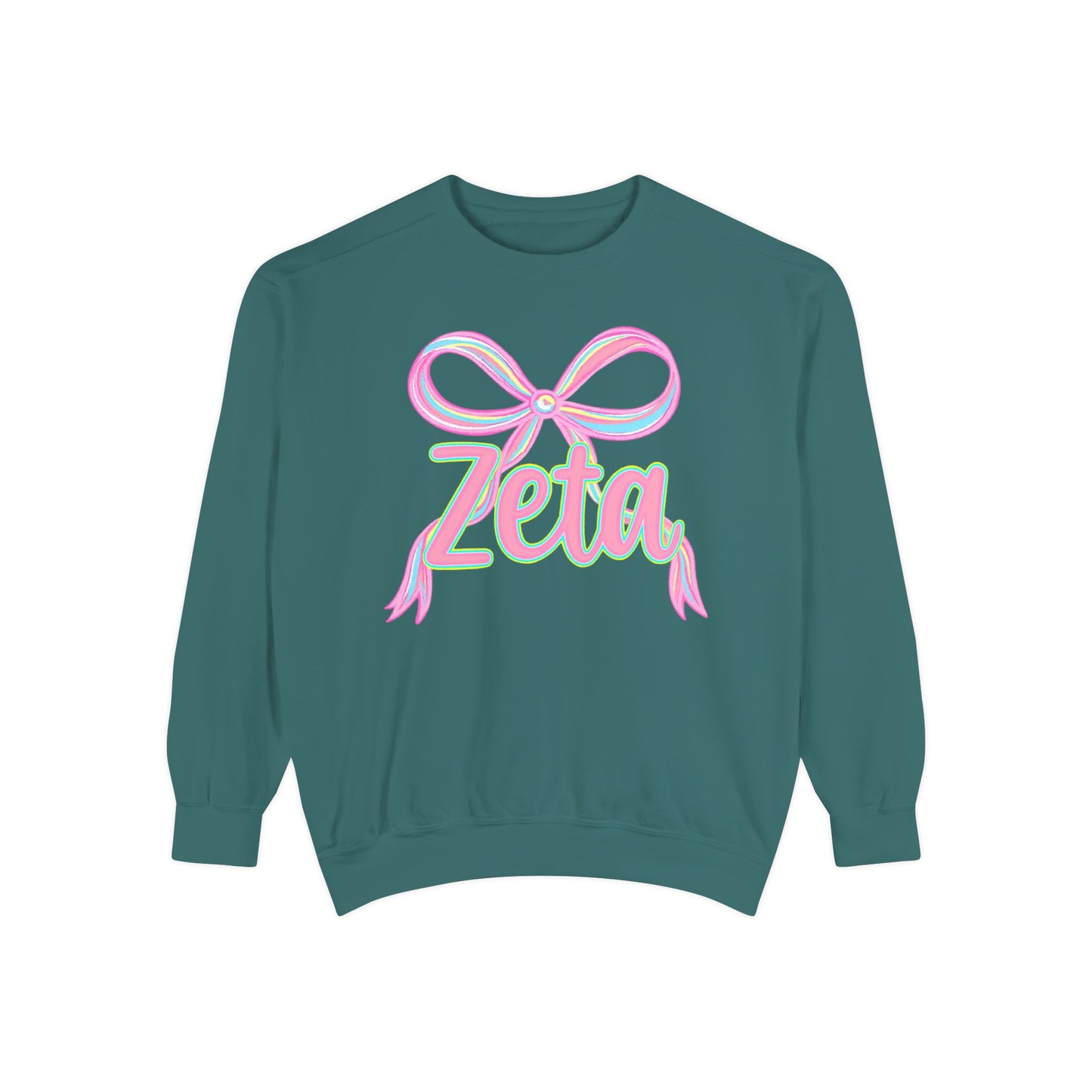 Zeta Graphic Sweatshirt, Cozy Fashion, Gift for Sorority Sisters, Cute Casual Wear, College Apparel, Unisex Outfit