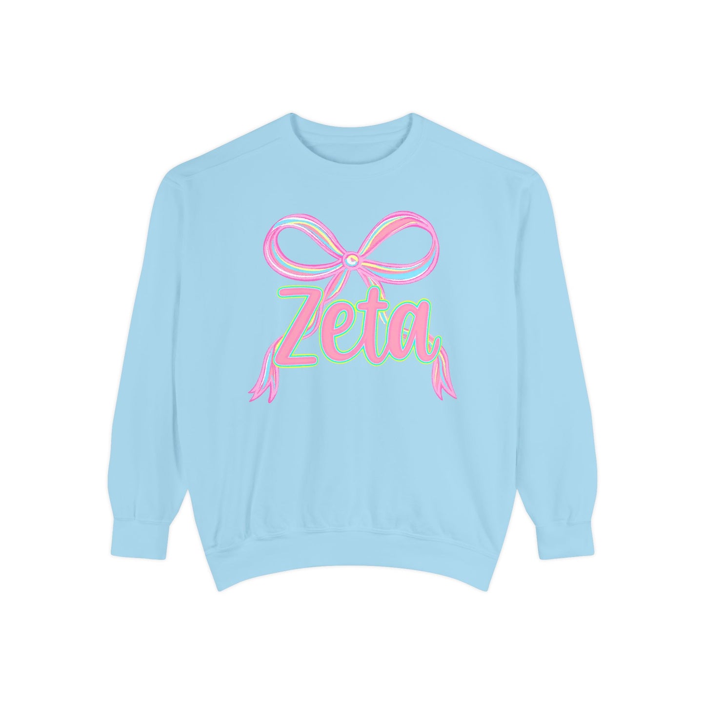 Zeta Graphic Sweatshirt, Cozy Fashion, Gift for Sorority Sisters, Cute Casual Wear, College Apparel, Unisex Outfit