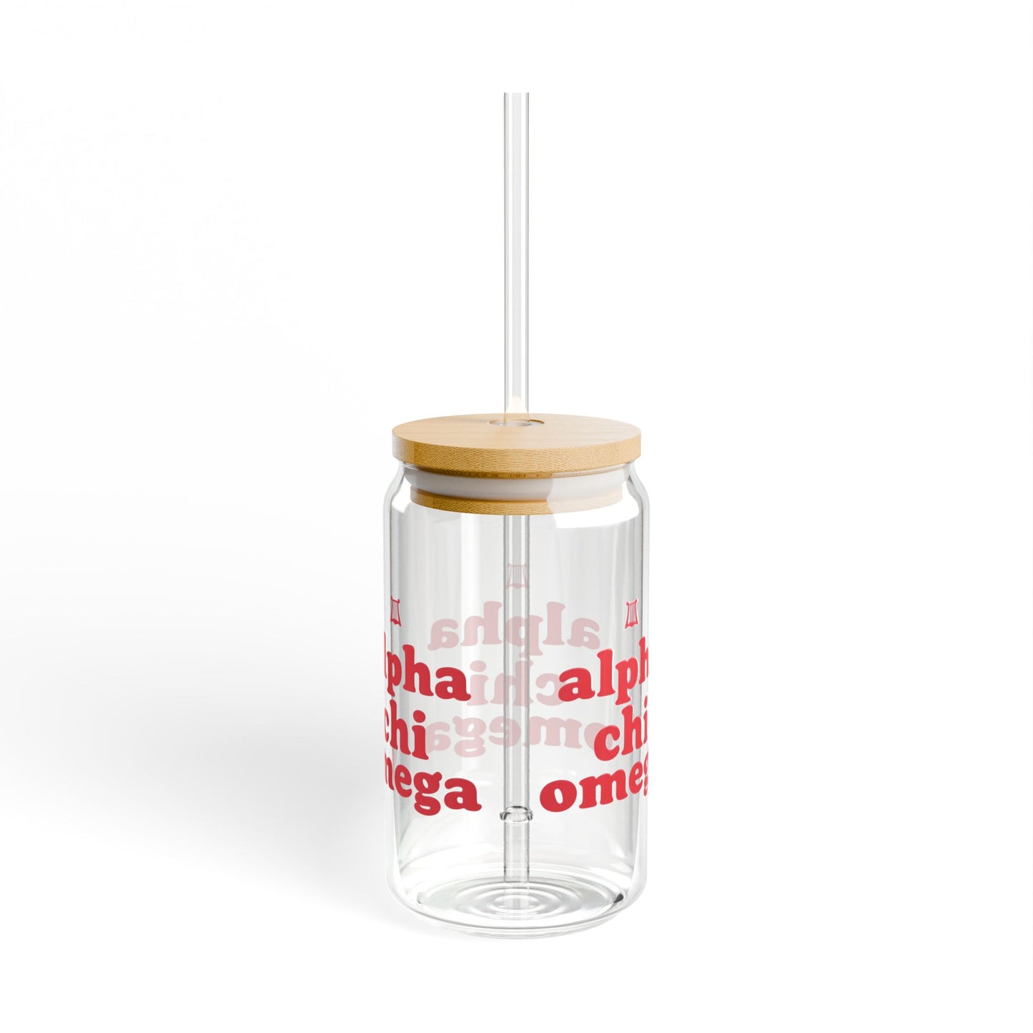 Alpha Chi Omega Sipper Glass | 16oz Novelty Drinkware, Sorority Gifts, Personalized Cups, Eco-Friendly Beverage Container, College [...]