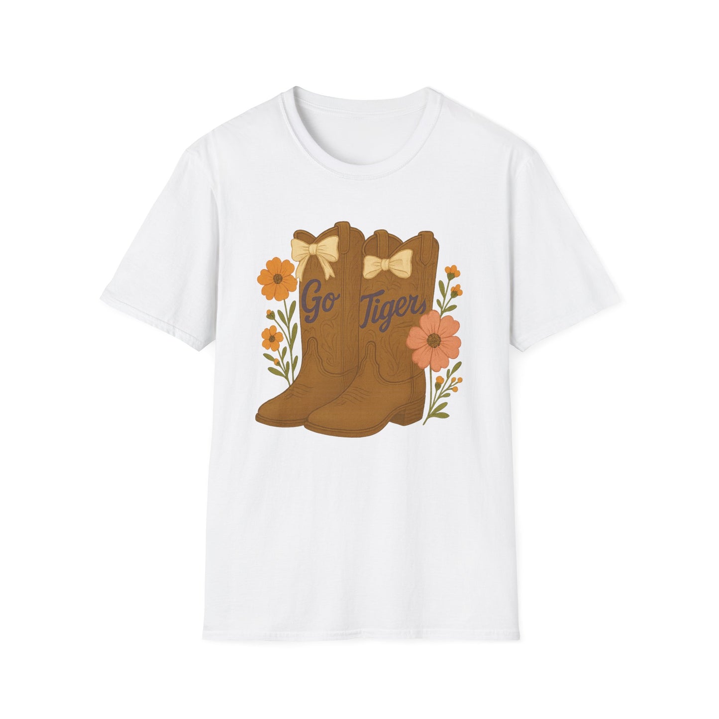 SC Tigers Country Boots Unisex T-Shirt | Cute Southern Style Tee, Go Tiger Shirt, Perfect for Game Day, Clemson Game Day, Graduation Gift, College Student Gift