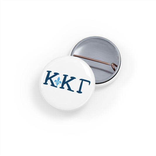 Kappa Kappa Gamma Round Pins, Sorority Badge, Enamel Button, College Gifts, Greek Life Accessories