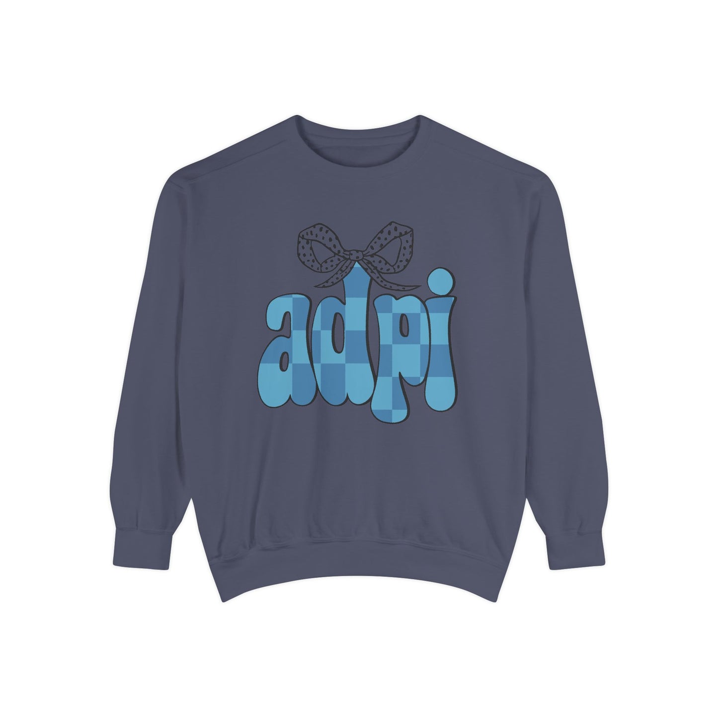 ADeltaPI Bow Design Unisex Sweatshirt - Cozy Casual Wear, comfort colors