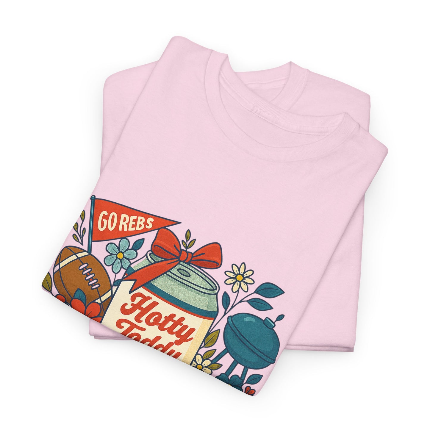 Hotty Toddy Heavy Cotton Tee - Unisex Graphic T-Shirt, Casual Wear, College Apparel, Gift for Students, Spring Break Fashion