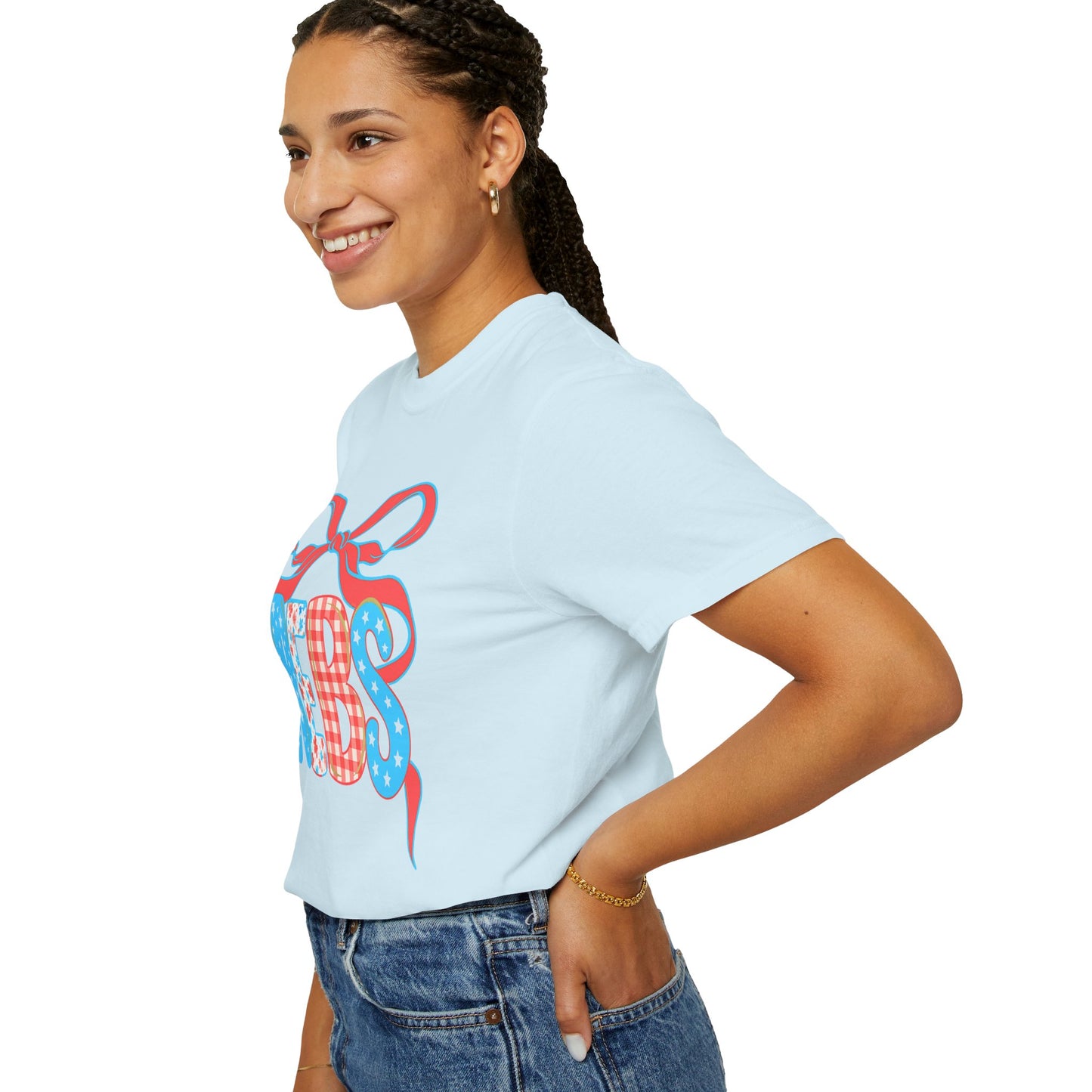 MS Rebs Floral Patriotic T-Shirt