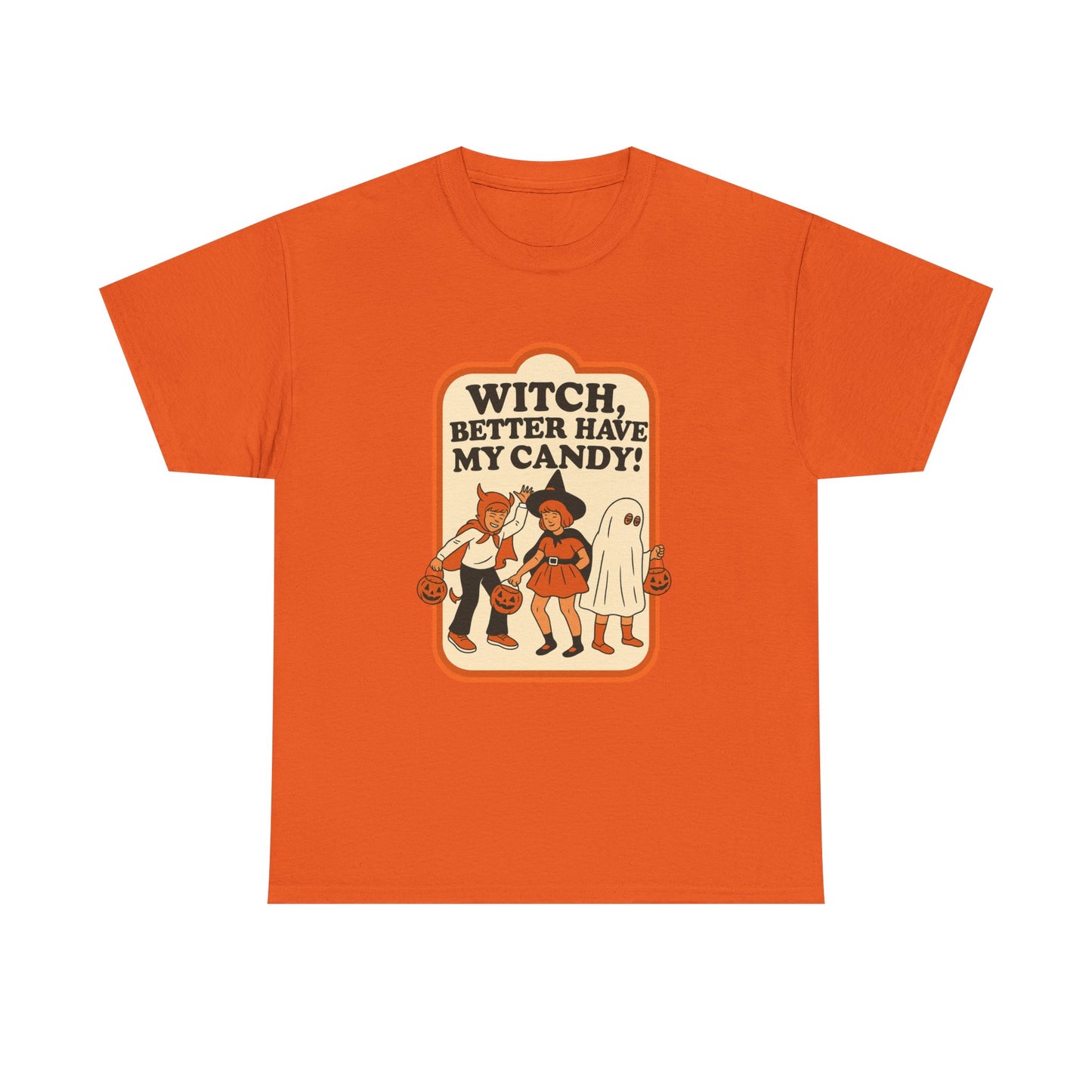 Halloween Witch Candy Tee - Unisex Cotton Shirt