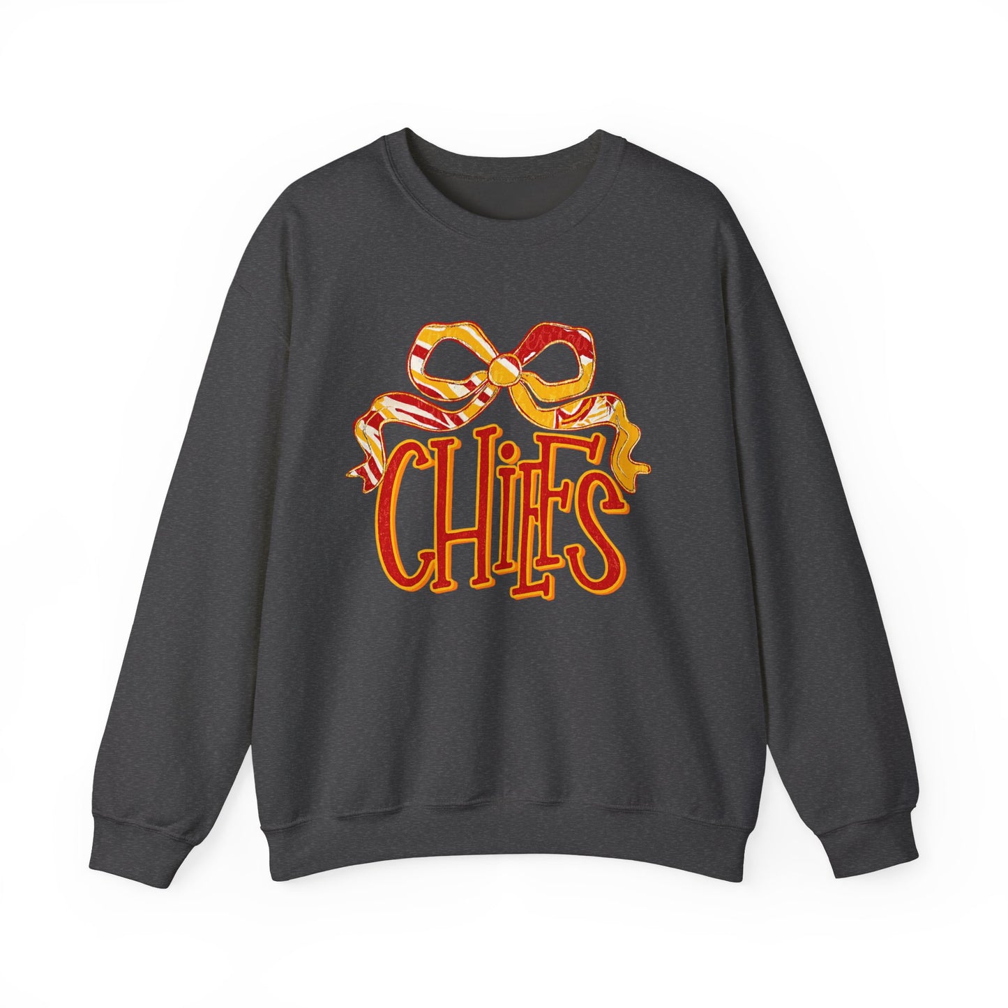 Chic Bow Design Unisex Sweatshirt, Cozy Fall Apparel, Holiday Gift, Casual Wear, Comfortable Style, Unique Sweatshirt