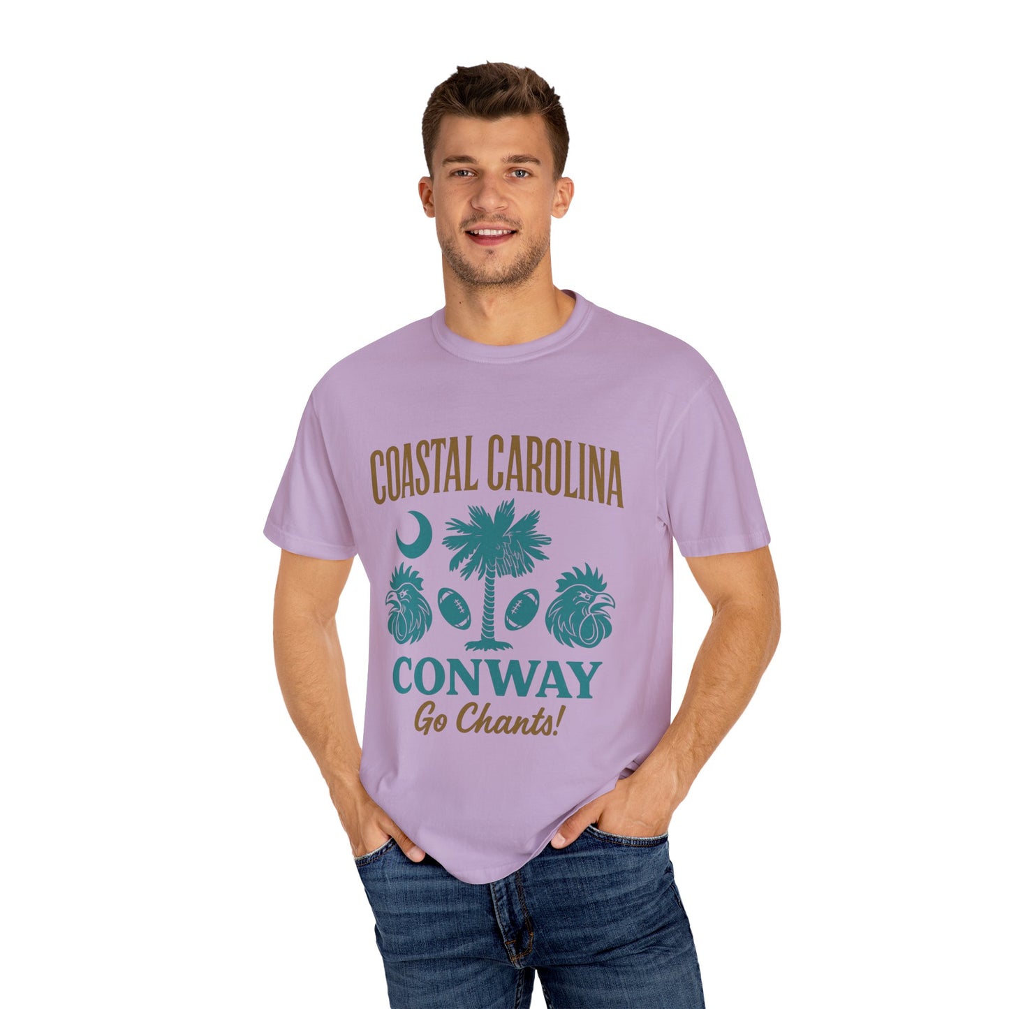 Go Chants T-Shirt, Unisex Garment-Dyed Tee, Beachwear, College Apparel, Summer Vibes