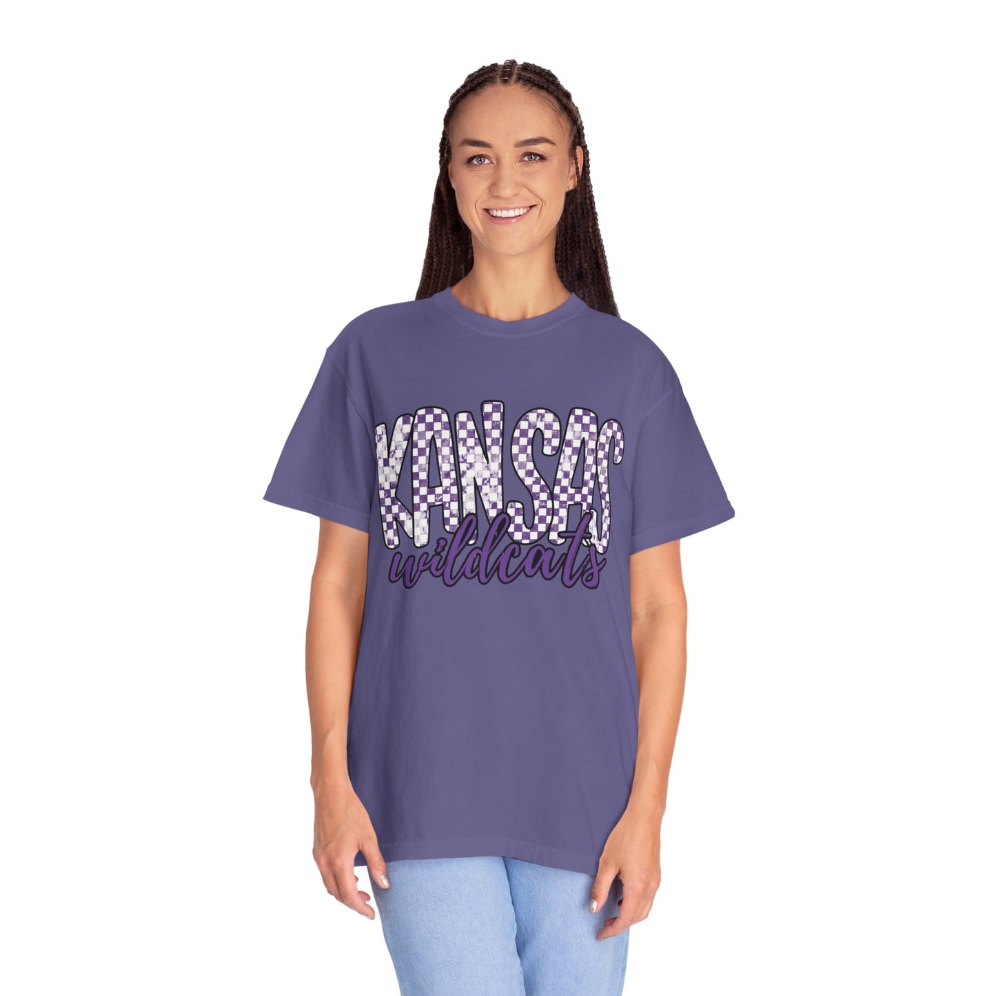 Kansas Wildcats Garment-Dyed T-Shirt | Unisex College Apparel