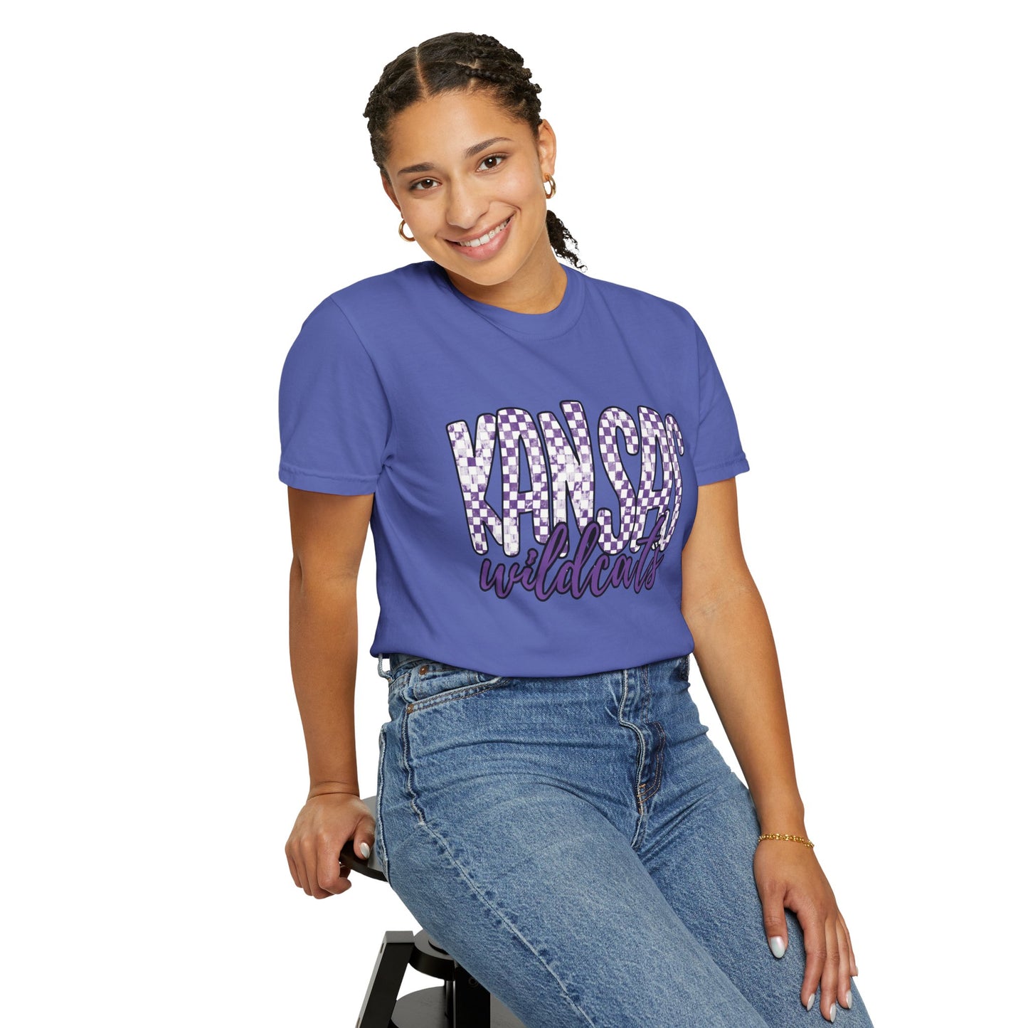 Kansas Wildcats Garment-Dyed T-Shirt | Unisex College Apparel