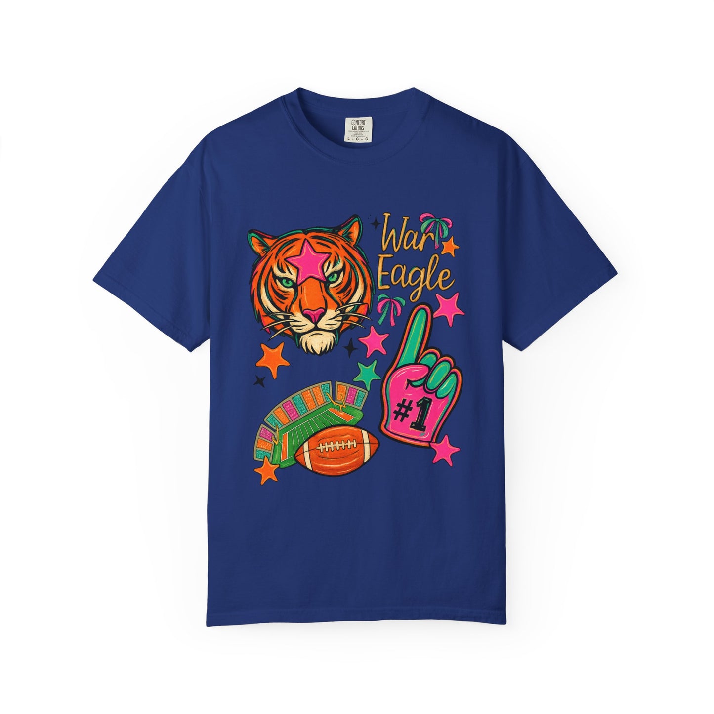 Vintage Preppy Tiger Football Game Day Unisex T-shirt