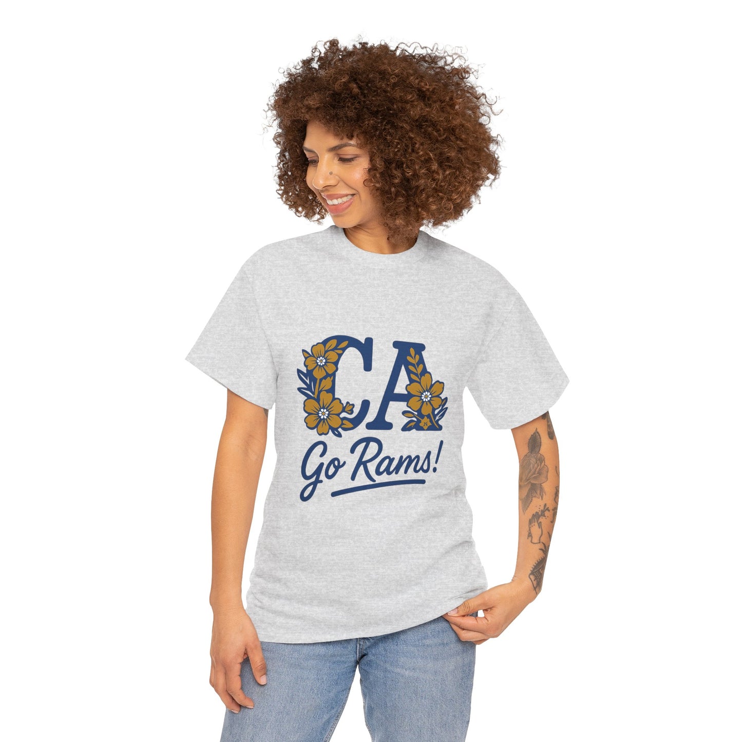 CA Rams Floral Tee