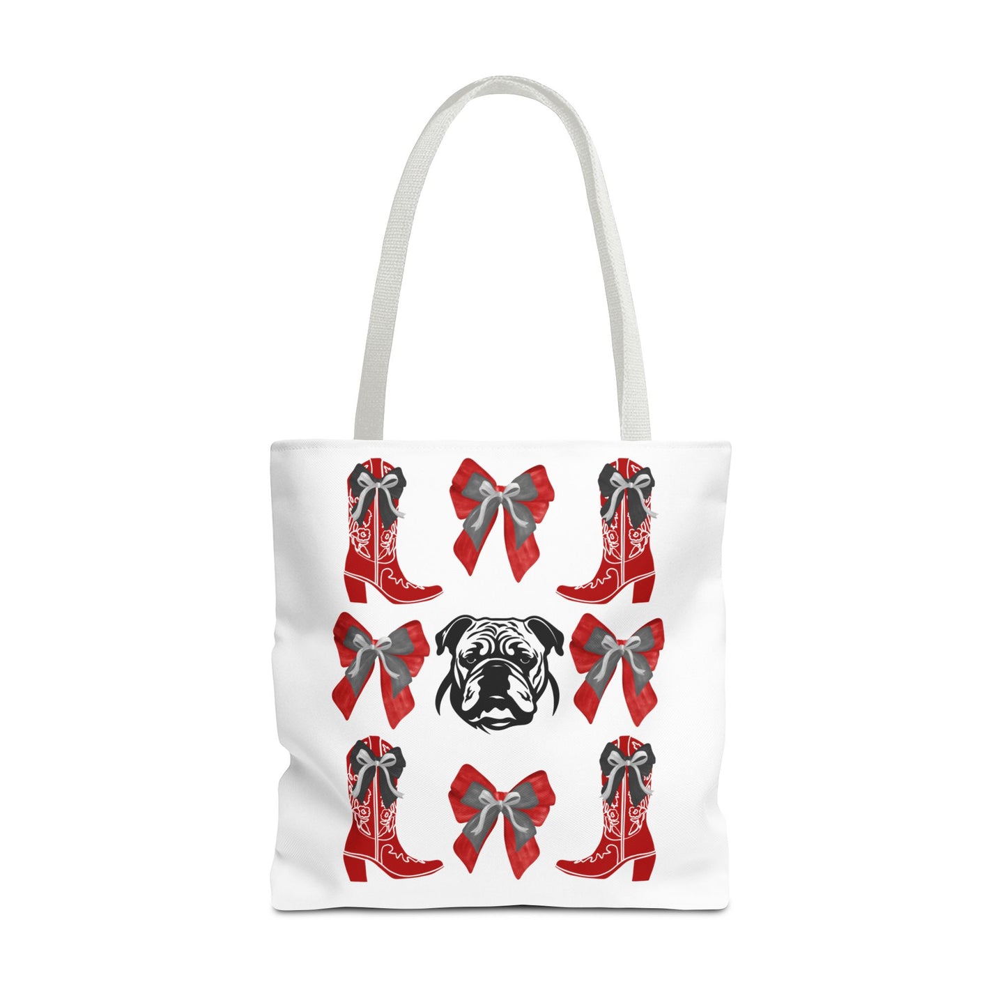 UGA Bulldogs Coquette Bow Tote Bag