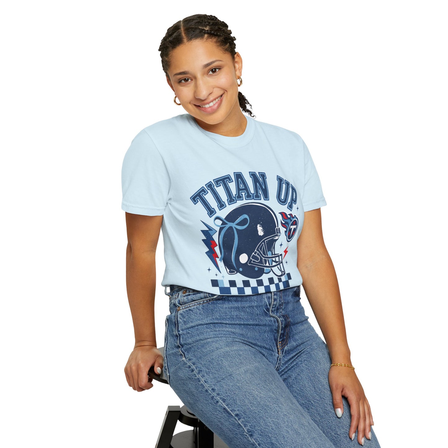titan up tennessee Unisex Football Tee, Titan Up Shirt for Game Day, Casual Sportswear, Tailgating Apparel, Gift for Fans, Team Spirit Top