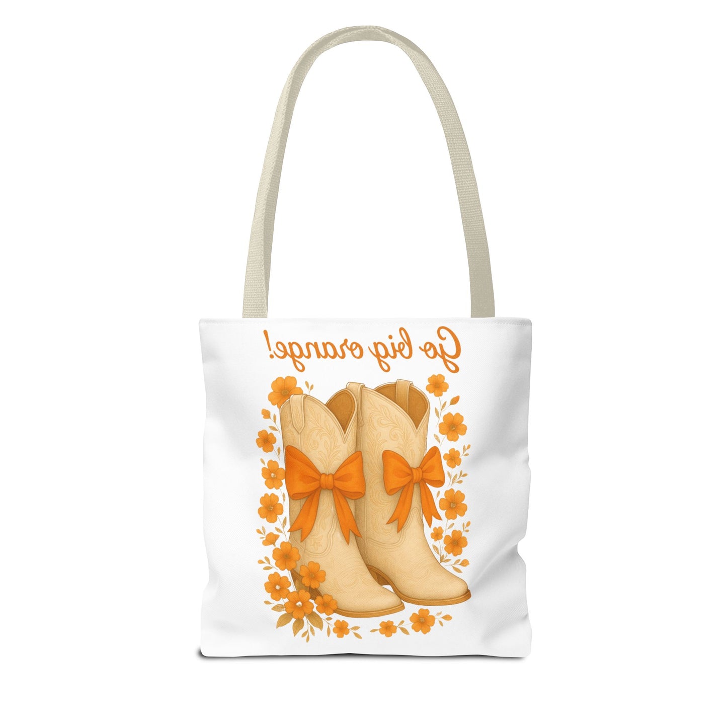 Tennessee Game Day, Floral Tote Bag, Coquette Bow Boot Design, Go Vols, Knoxville Tennessee, Alumni Gift, Rocky Top, Graduation Gift