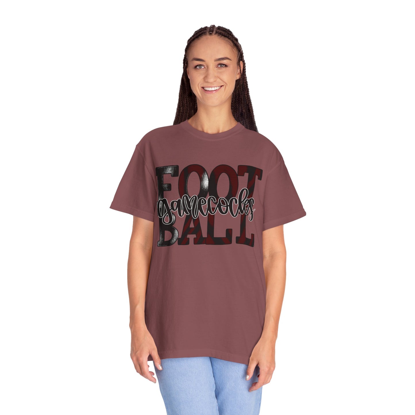 Game Day Football Tee - Unisex Garment-Dyed T-shirt for Fans