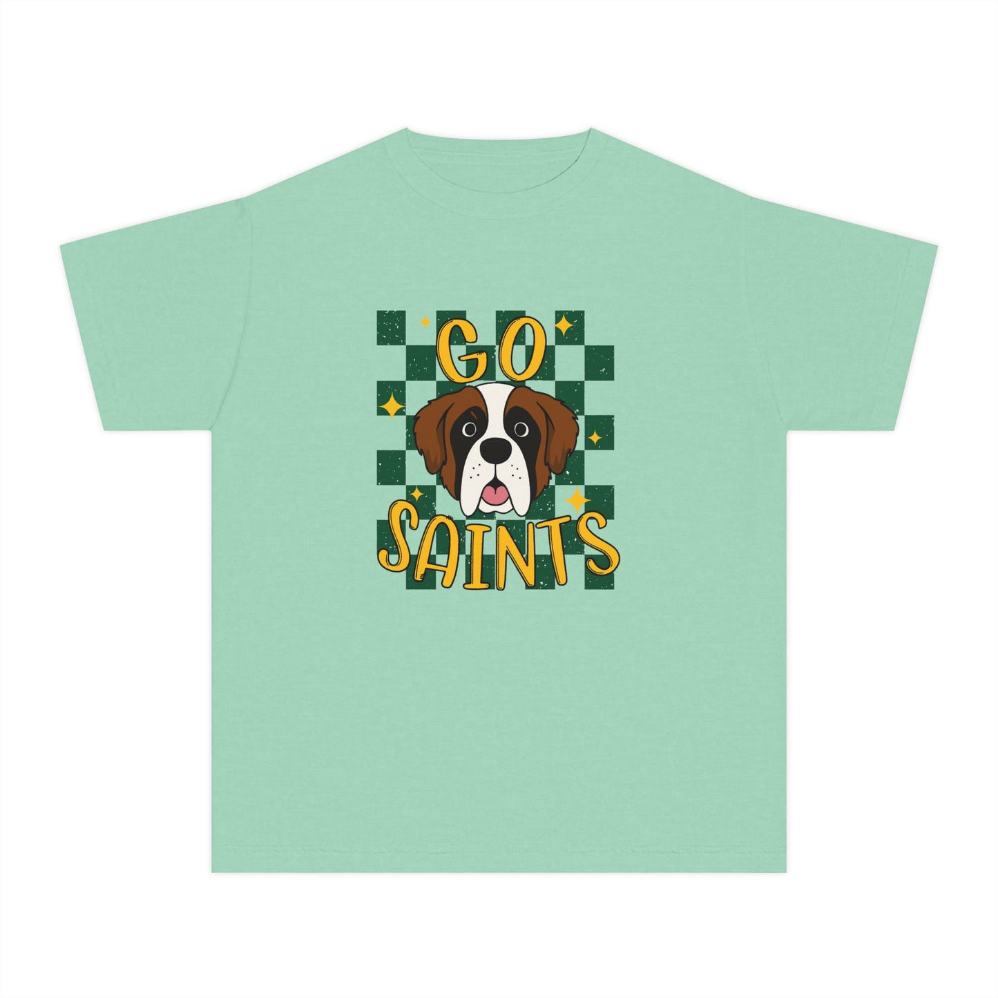 Saints Youth Tee - Perfect for Game Day, Dog Lovers, Team Spirit, Sporty Outfit, Gift for Kids