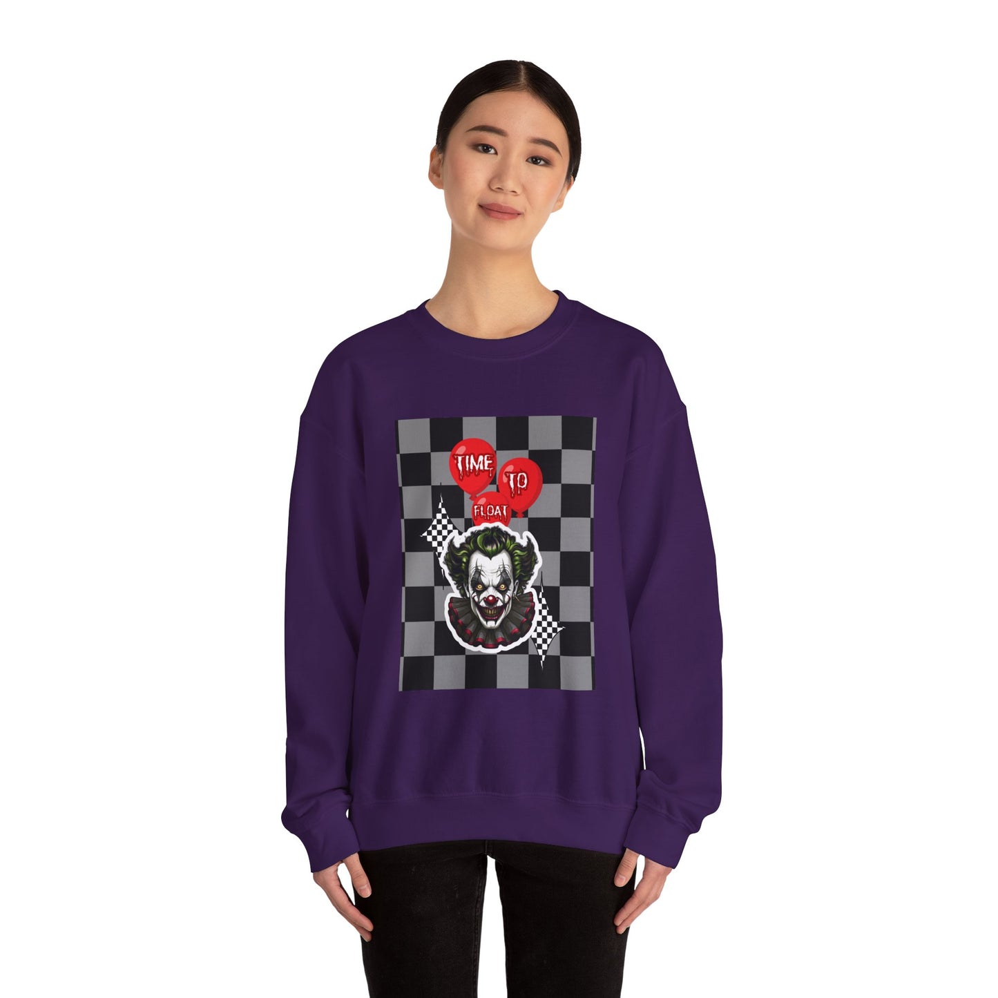 Horror Fan Crewneck Sweatshirt - Time To Float, Love It Or Leave It