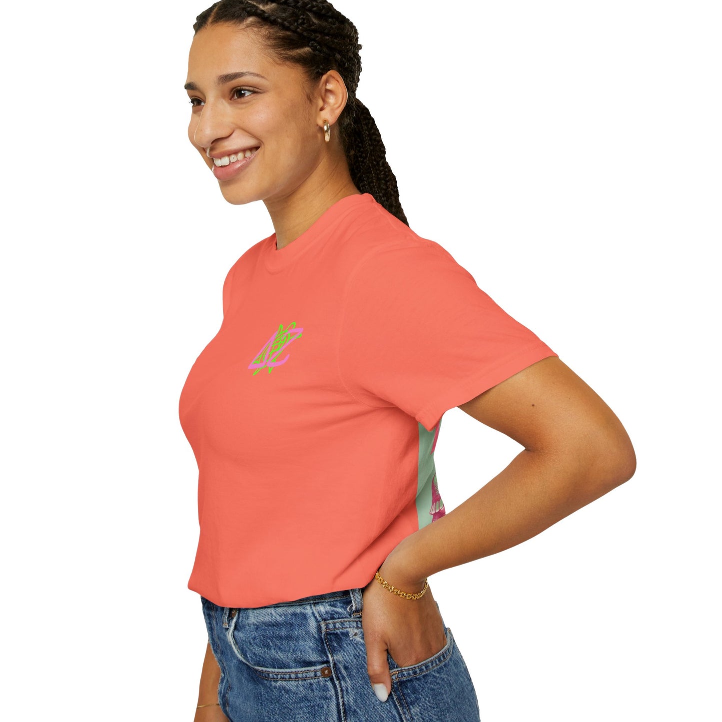 Delta Zeta Unisex T-Shirt, Sorority Shirt, Garment-Dyed Tee, Cute College Top, Sisterhood Apparel, Gift for Sorority Sisters
