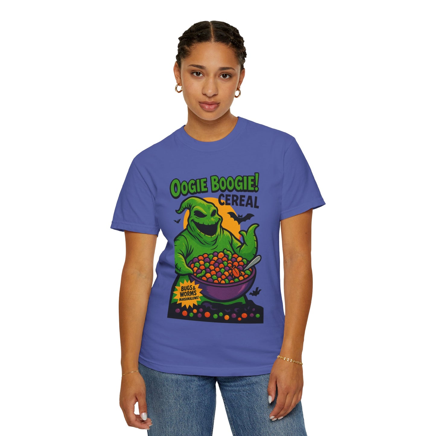 Oogie Boogie Cereal Unisex T-Shirt, Halloween Tee, Cartoon Apparel, Gifts for Fans, Unique Graphic Shirt, Spooky Style