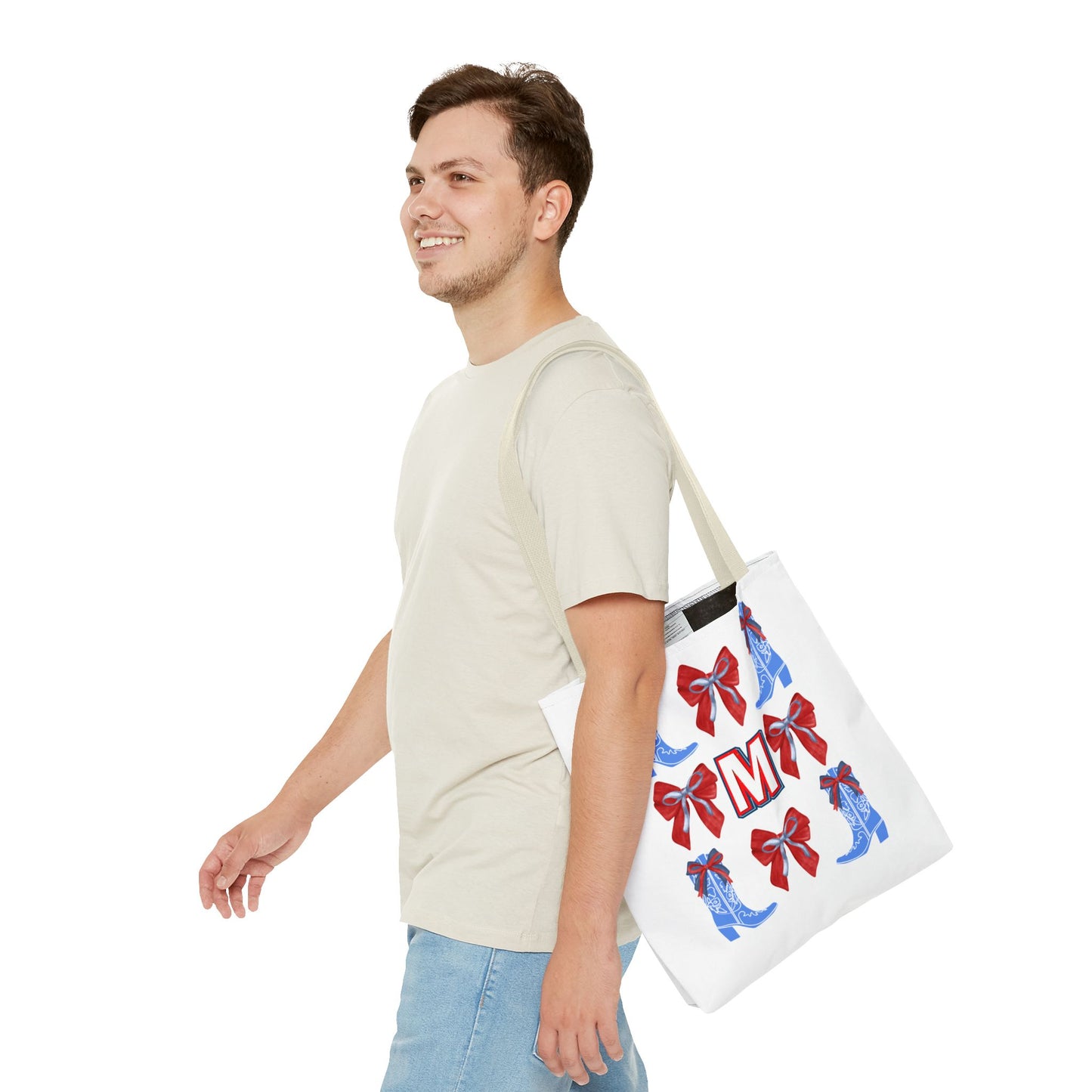 Mississippi Coquette Tote Bag, Personalized Tote, Mississippi Fan Gift, Ole Miss, Hotty Toddy, College Student Gift, Graduation Gift