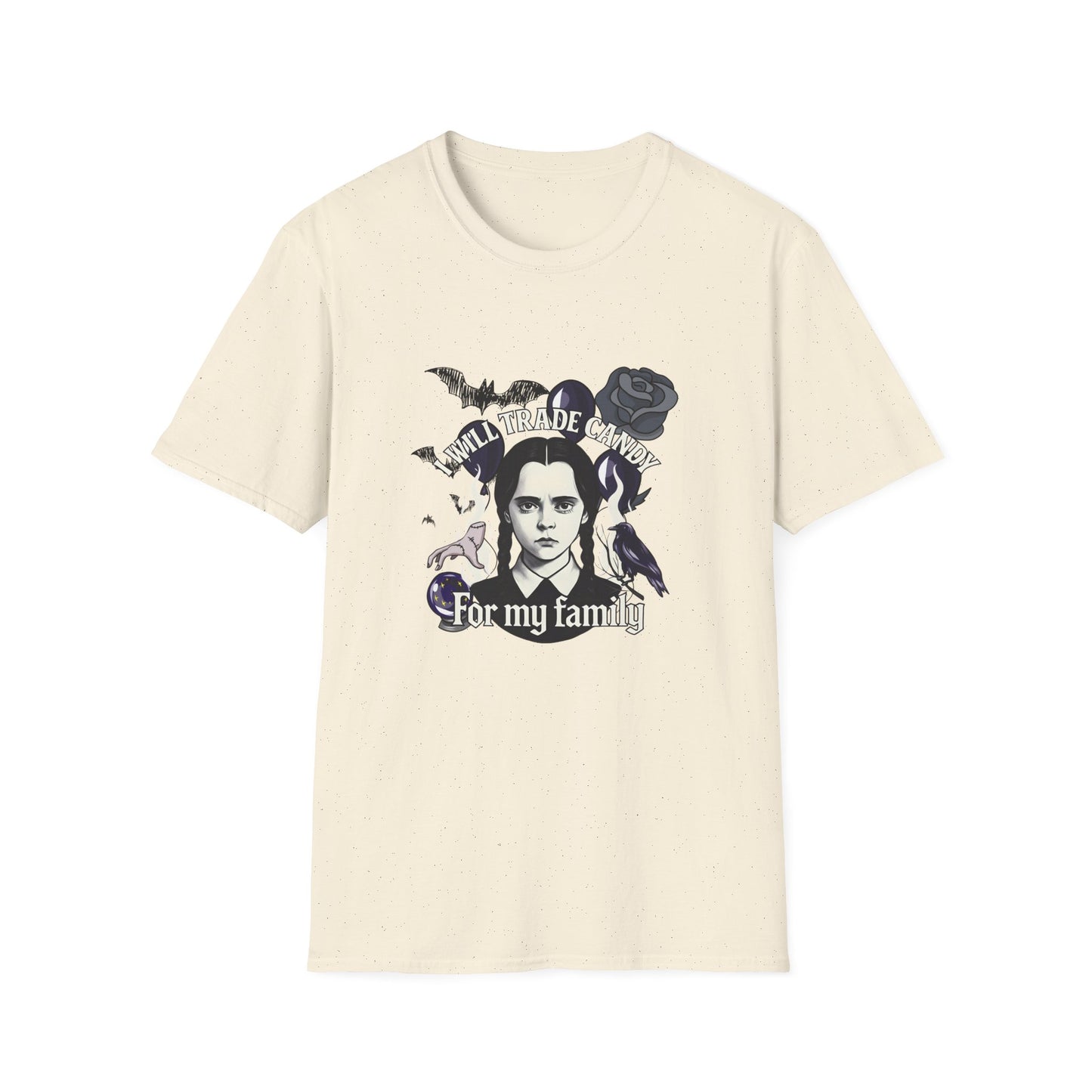Gothic Family Tribute Unisex Tee - Halloween Dark Aesthetic Apparel