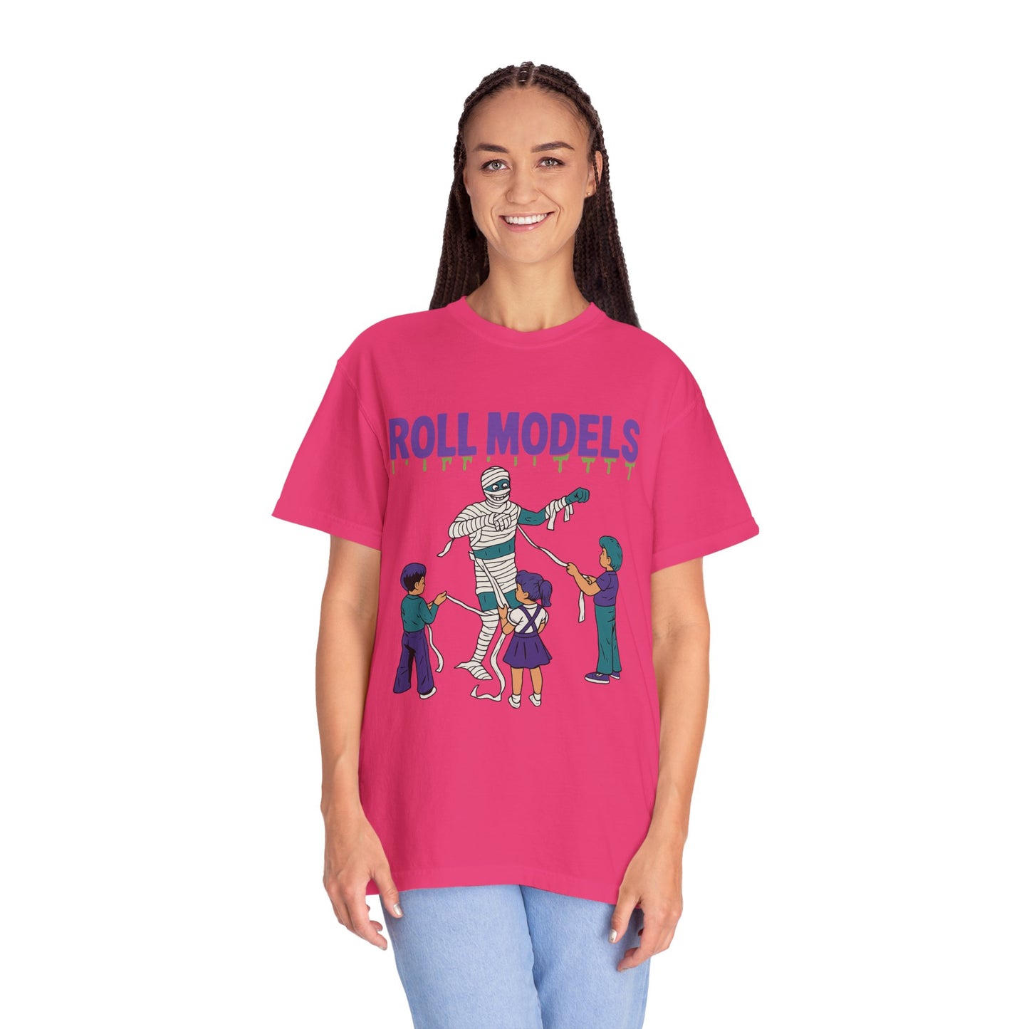 Mummy Roll Models T-Shirt, Cute Halloween Shirt, Kids Costume Tee, Family Fun Outfit, Retro Graphic Top, Vintage Style Tee
