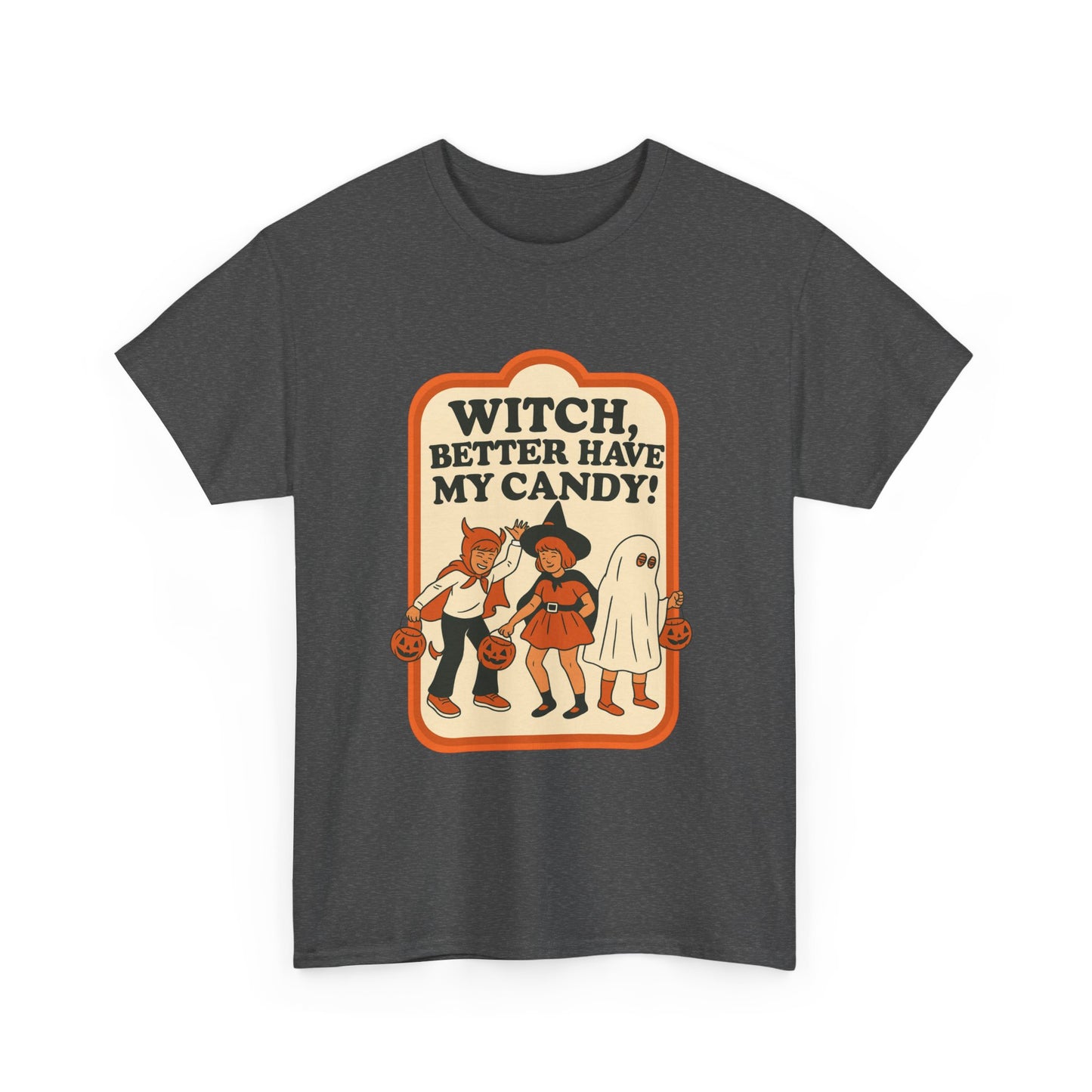 Halloween Witch Candy Tee - Unisex Cotton Shirt