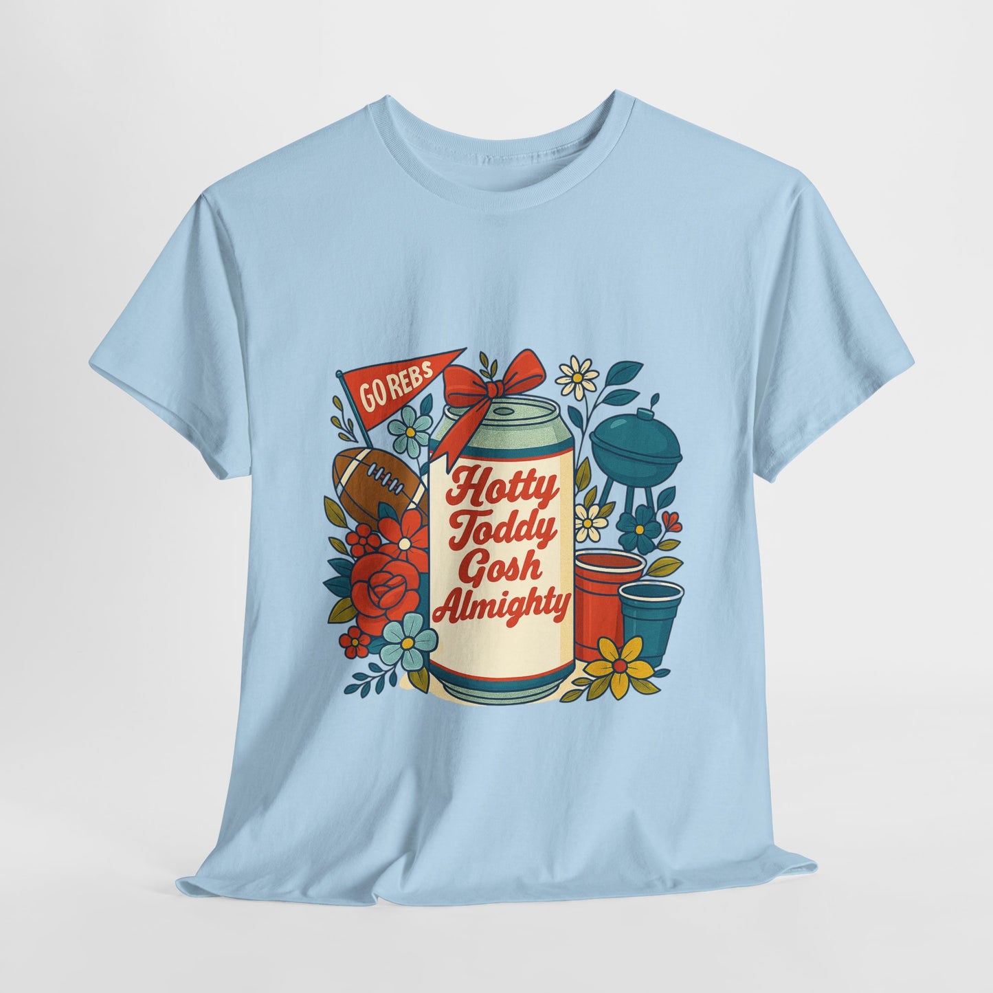 Hotty Toddy Heavy Cotton Tee - Unisex Graphic T-Shirt, Casual Wear, College Apparel, Gift for Students, Spring Break Fashion