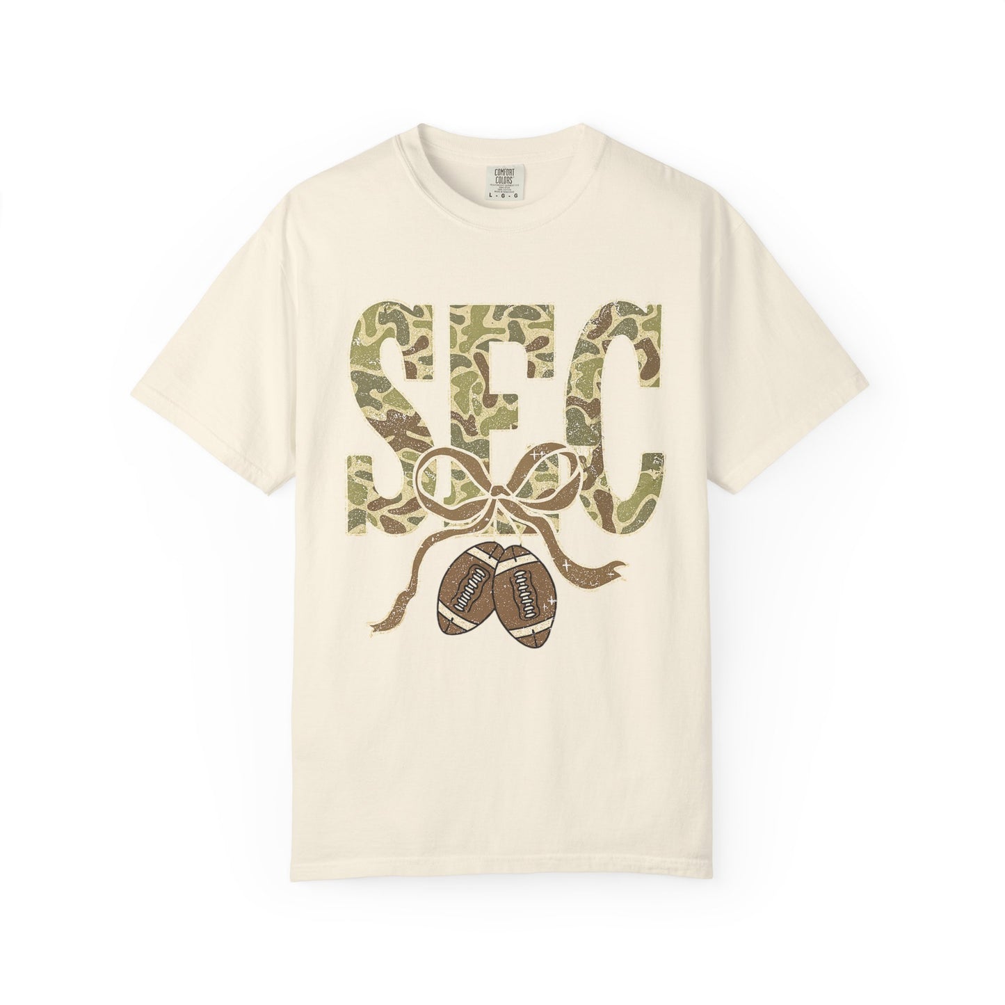 Camo Lettered Unisex T-Shirt - SEC Fan Gear - Gift for Him - Outdoor Wear
