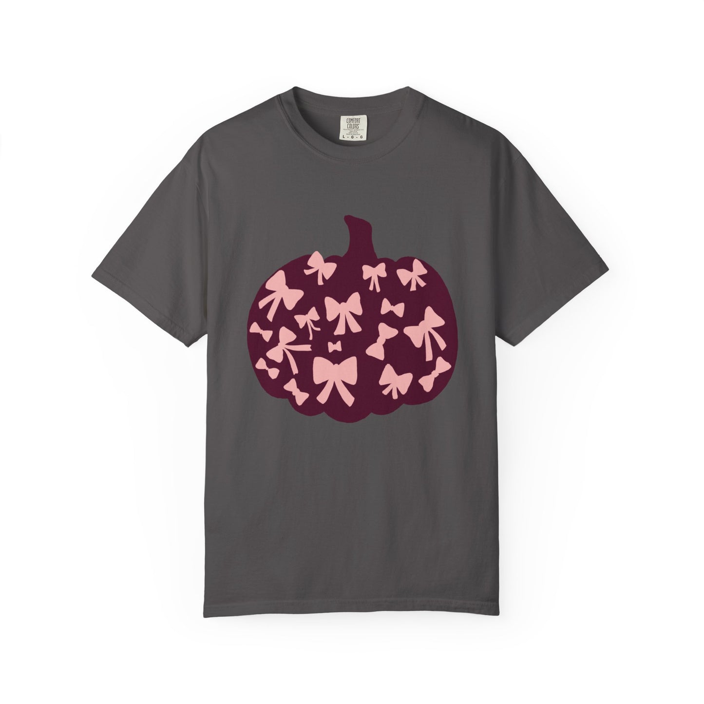 Pumpkin Bow Graphic Tee | Unisex Fall T-Shirt, Halloween Top, Cute Autumn Shirt, Gift for Her, Festival Wear