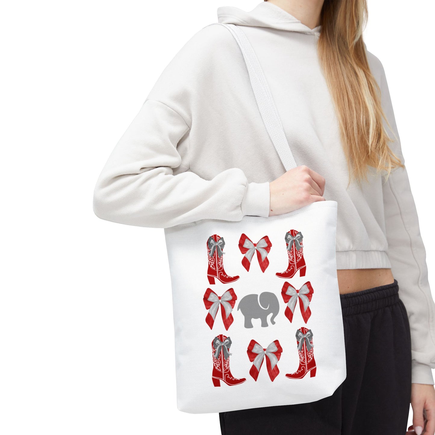 bama game day tote bag, tuscaloosa alabama gift, graduation gift, UA alumni, roll tide, rtr gift, bama fan gift, crimson tide gift, college student gift